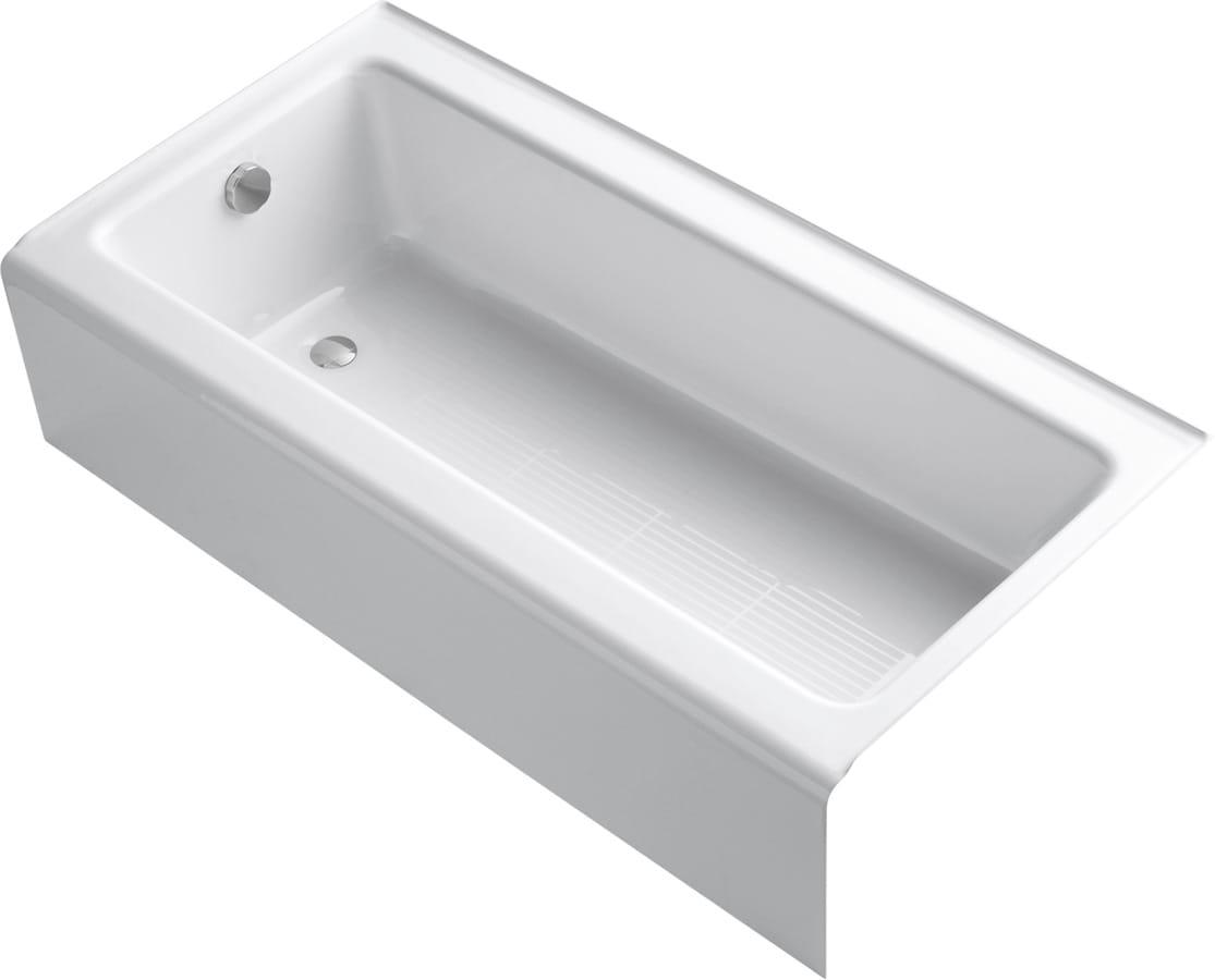 Bellwether® 60" x 30.25" Alcove Soaking Cast Iron Bathtub