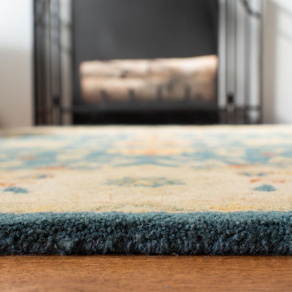 Antiquity AT14 Hand Tufted Indoor Area Rug - Blue - 5'x8' - Safavieh