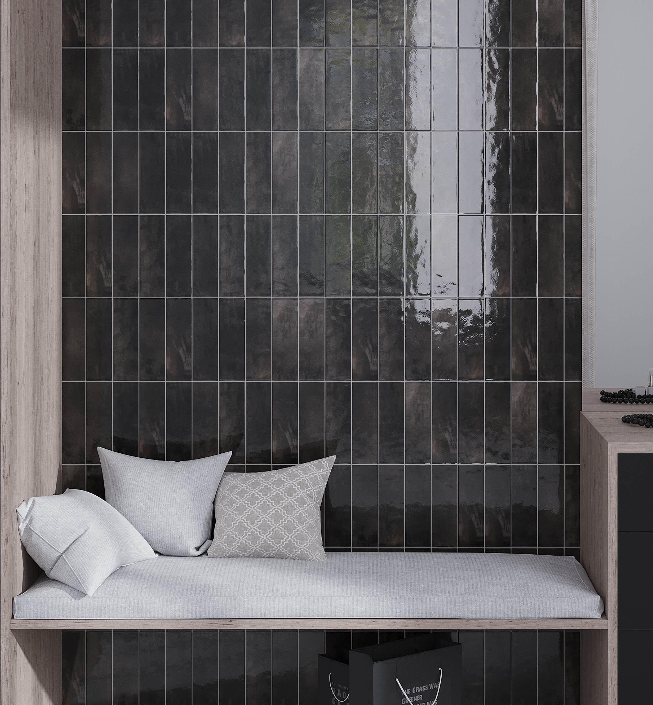 2.58'' W x 7.9'' L Ceramic Subway Singular Tile
