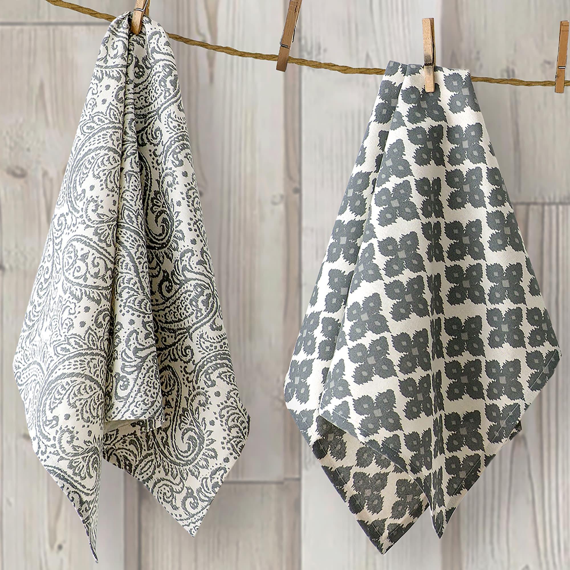 Bungalow Rose Queanbeyan Jacquard Kitchen Towel Linen Set