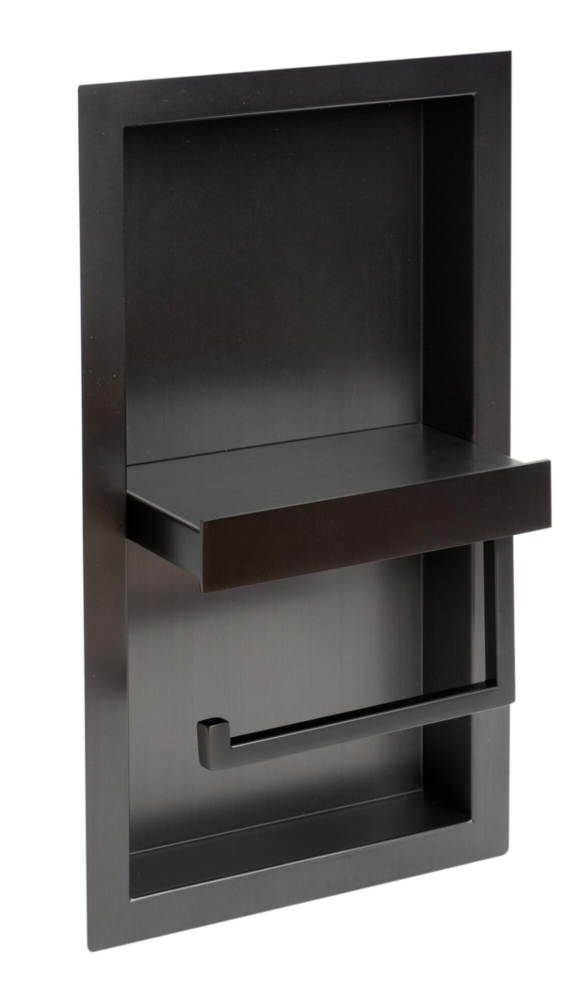 PVD Stainless Steel Recessed Toilet Paper Holder / Bathroom Niche
