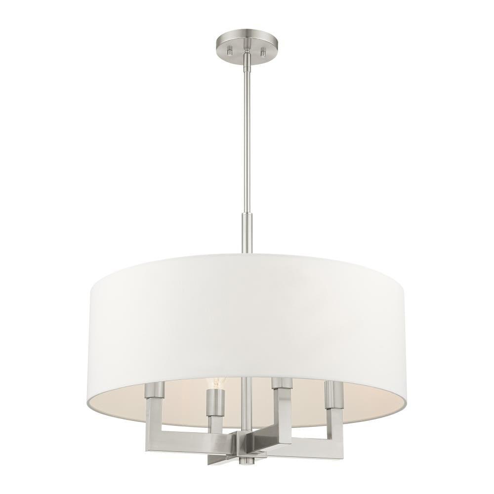 Livex Lighting Cresthaven 4 - Light Chandelier in  Brushed Nickel