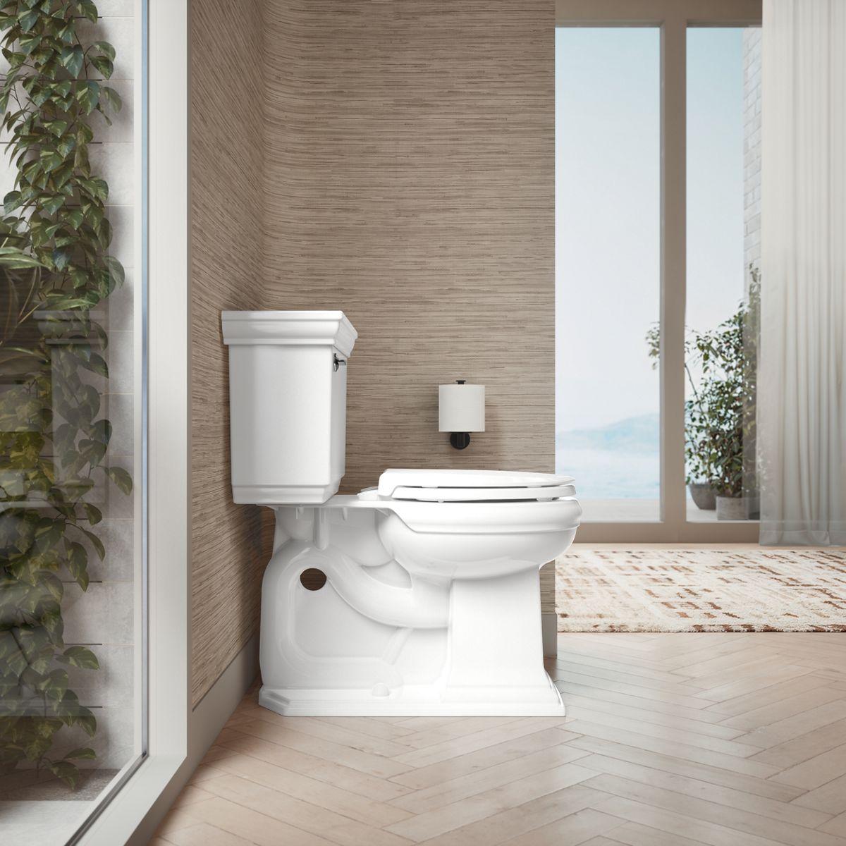 Kohler Cachet Round-Front Toilet Seat with Quiet-Close Lid and Seat and Grip-Tight Bumpers K-4639-RL-0