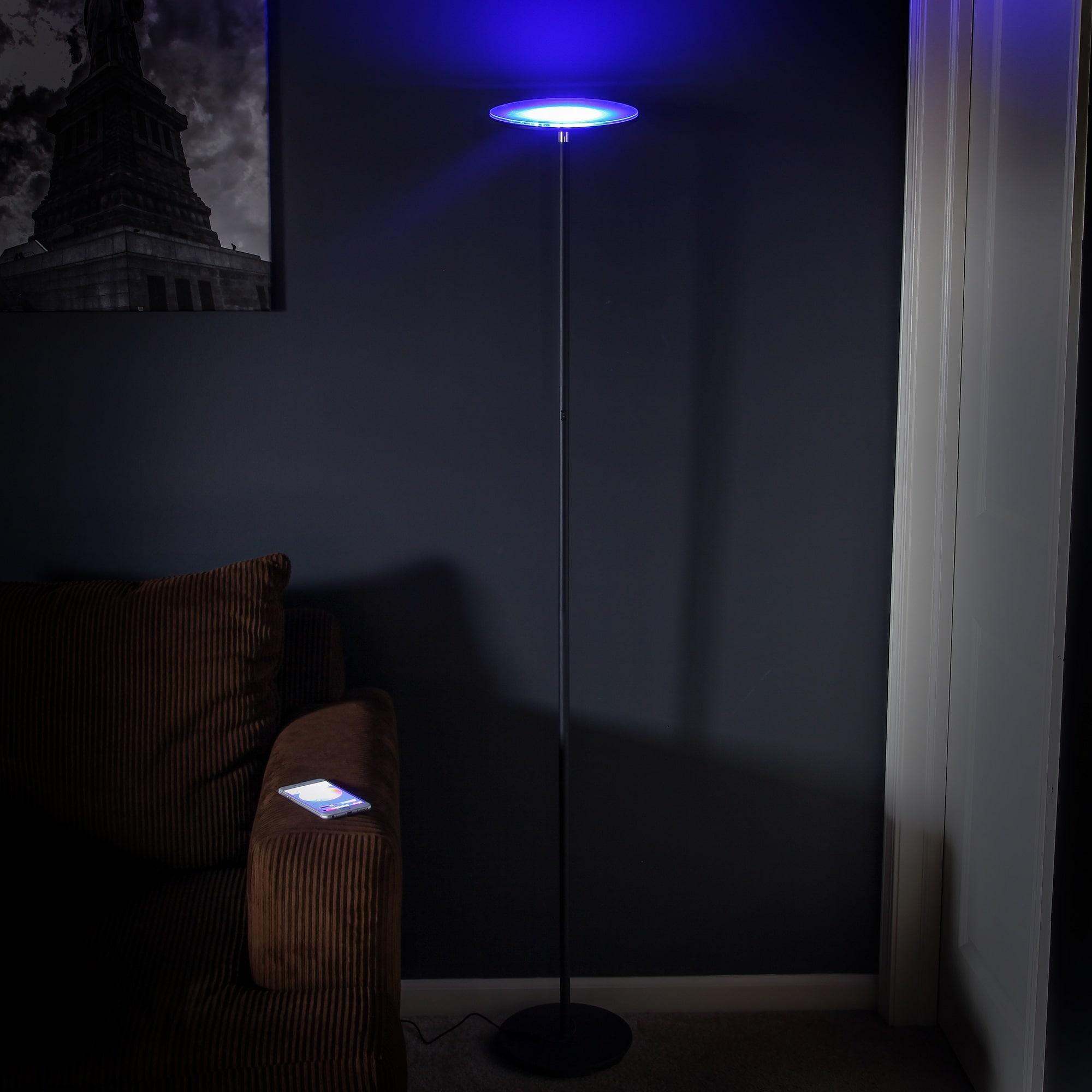 Brightech Sky Colors 69 in. RGB Modern LED Floor Lamp