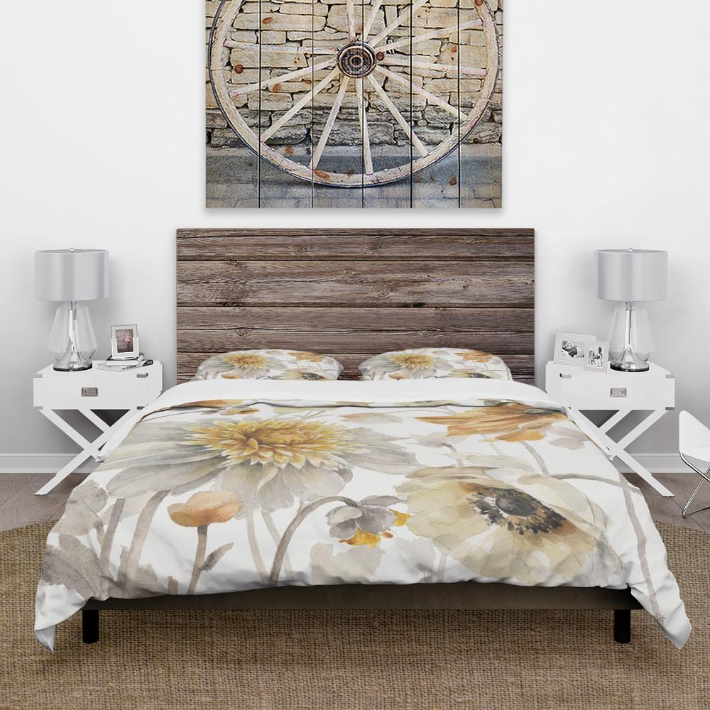 Design Art Farmhouse / Country No Floral Duvet Cover Set