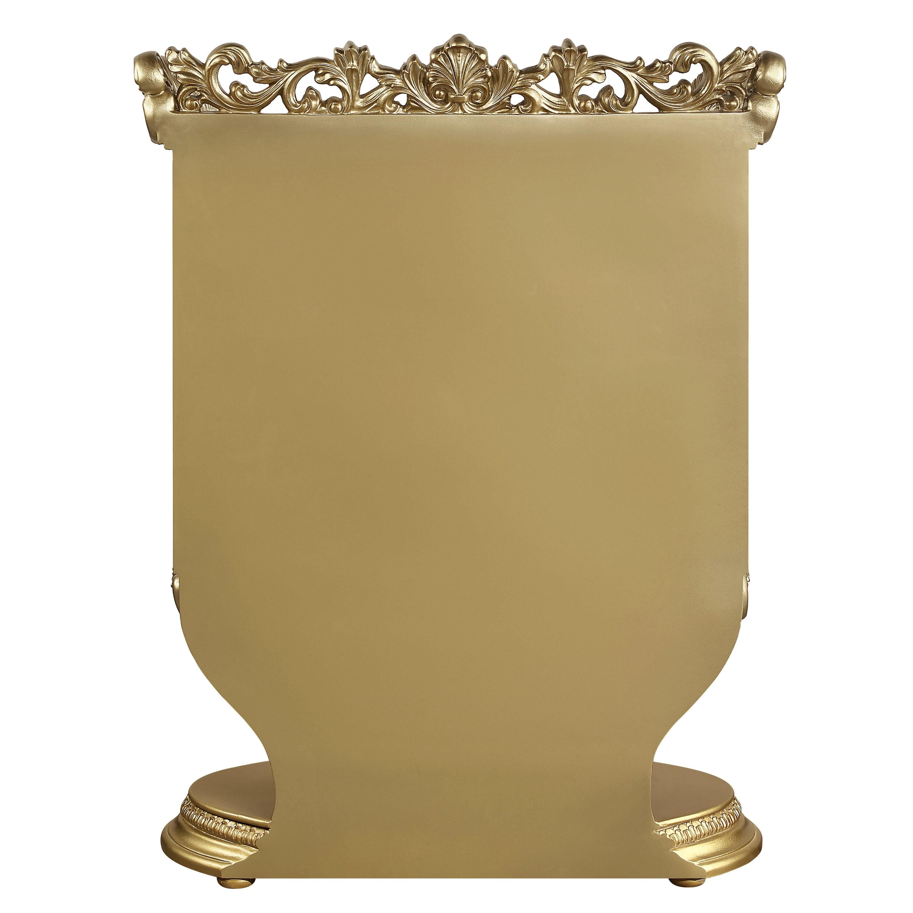47" Bernadette Decorative Storage Drawers Gold Finish - Acme Furniture