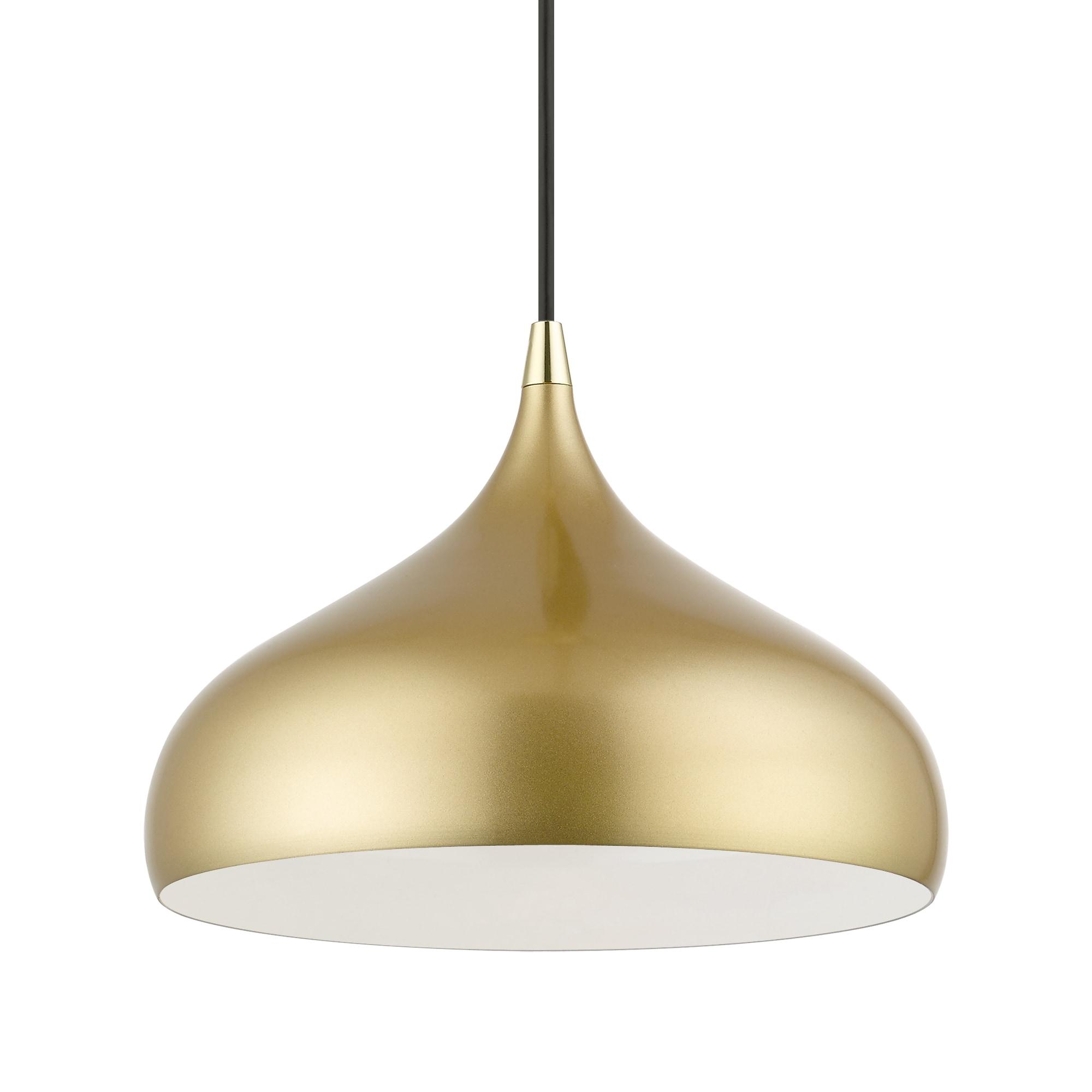 Livex Lighting Amador 1 - Light Pendant in  Soft Gold/Polished Brass