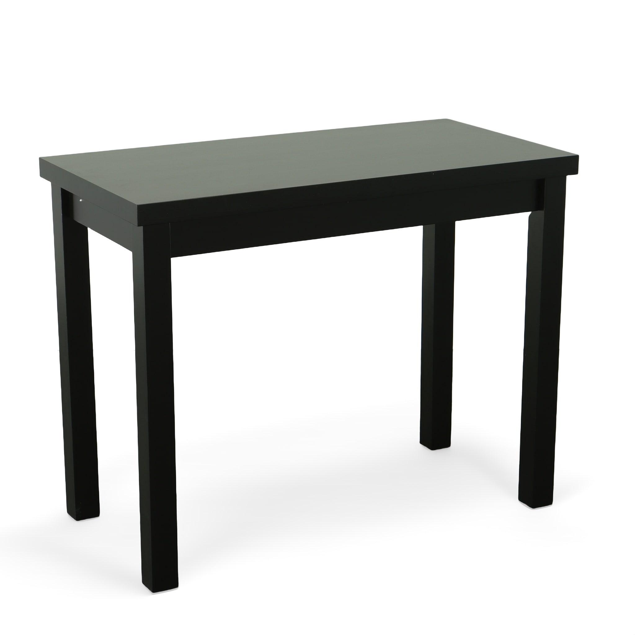 Carolina Living Beckett Thick Top Bar Table Antique Black: 36x24 Counter Height, MDF Composite, Seats 4