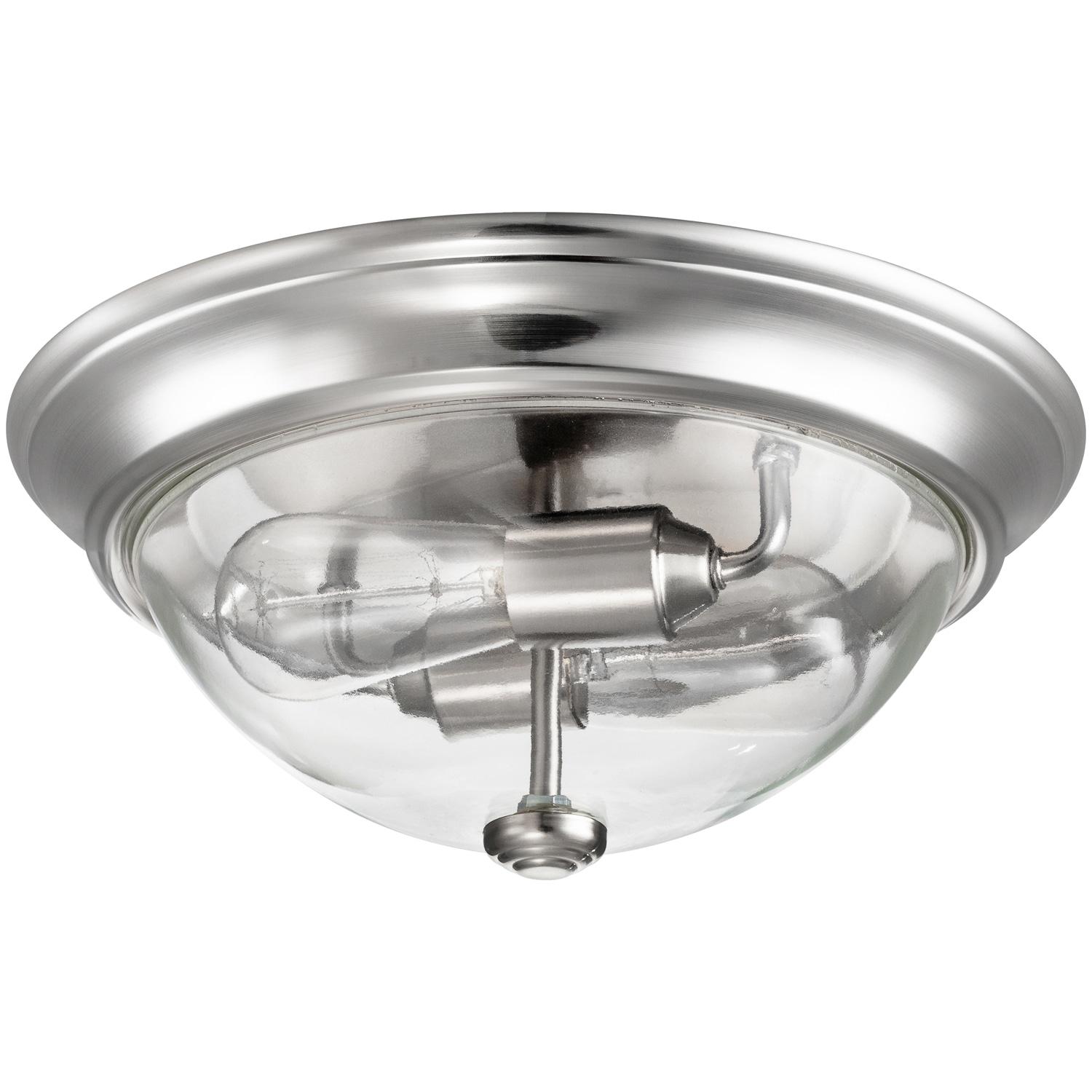 Prominence Home 51380-01 Design Series Flushmount Lighting, 13, Brushed Nickel