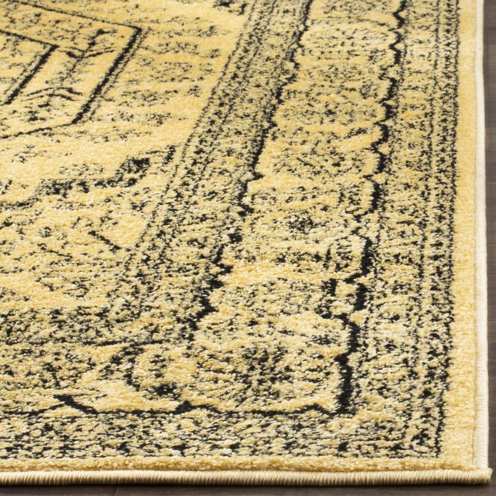 Adirondack ADR108 Power Loomed Runner Rug - Gold/Black - 2'6"x10' - Safavieh.