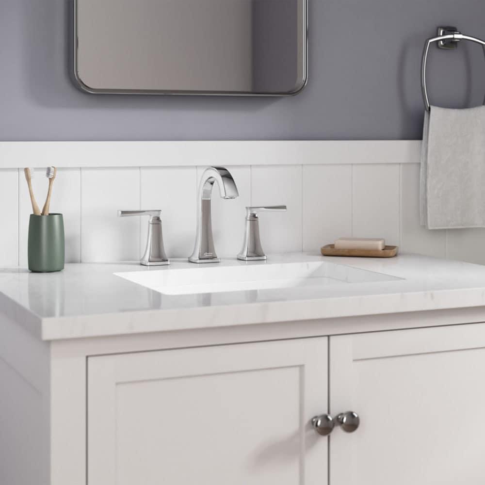 American Standard Belmeade Widespread Faucet 2-handle Bathroom Faucet with Drain Assembly 7426801.002