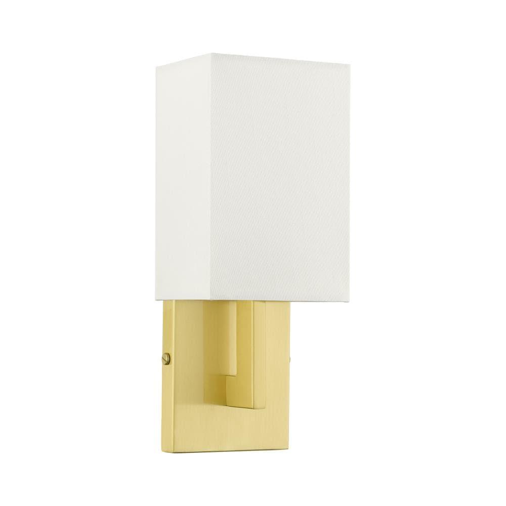 Livex Lighting Meridian 1 - Light Wall Light in  Satin Brass