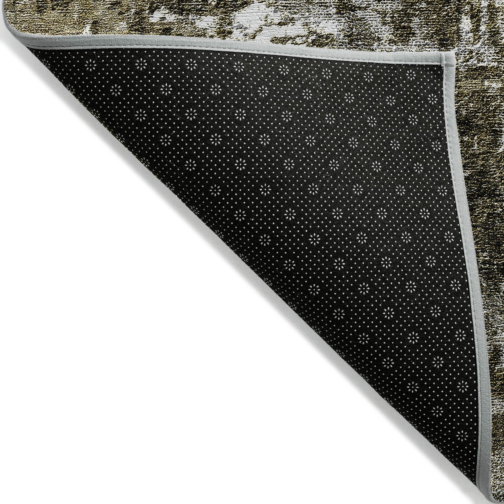 Addison Rugs Chantille ACN718 Taupe 8' x 8' Indoor Outdoor Round Area Rug, Easy Clean, Machine Washable, Non Shedding, Bedroom, Entry, Living Room, Dining Room, Kitchen, Patio Rug