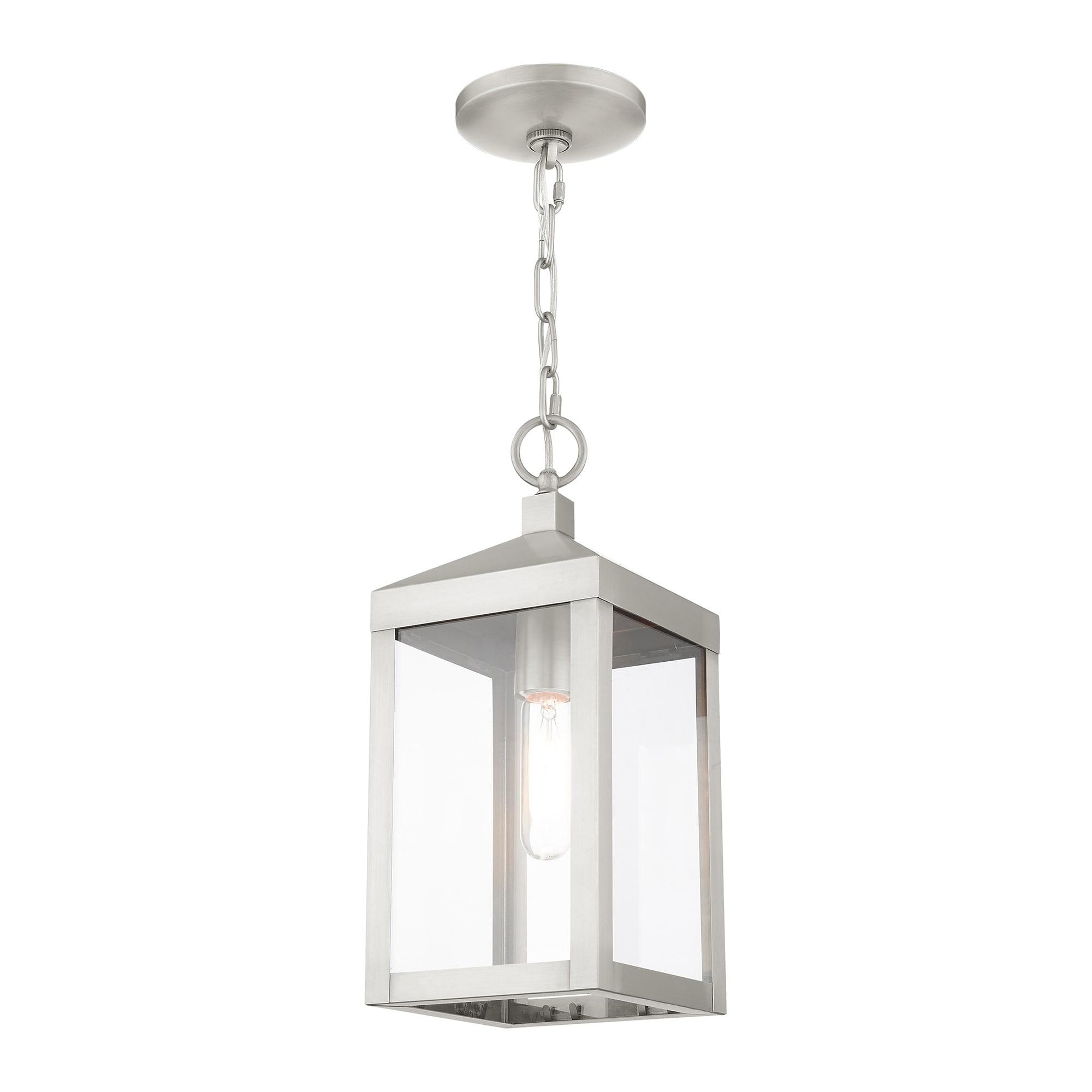 Livex Lighting Nyack 1 - Light Pendant in  Brushed Nickel