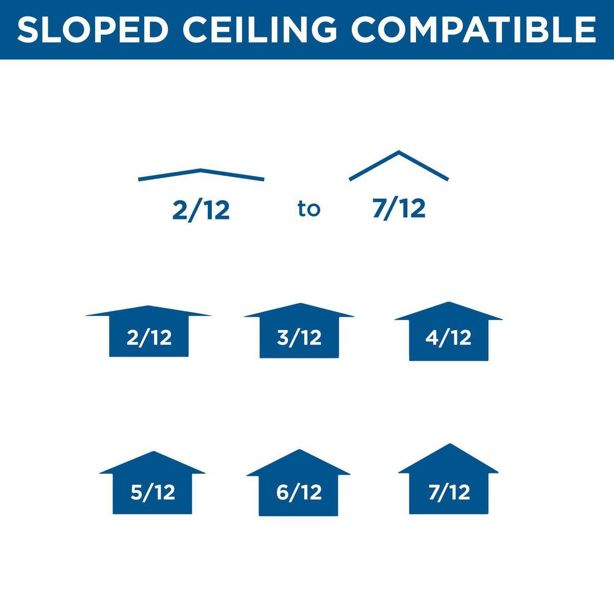 6" Steel Recessed Slope Ceiling Remodel Non-IC Housing For 6" Trim