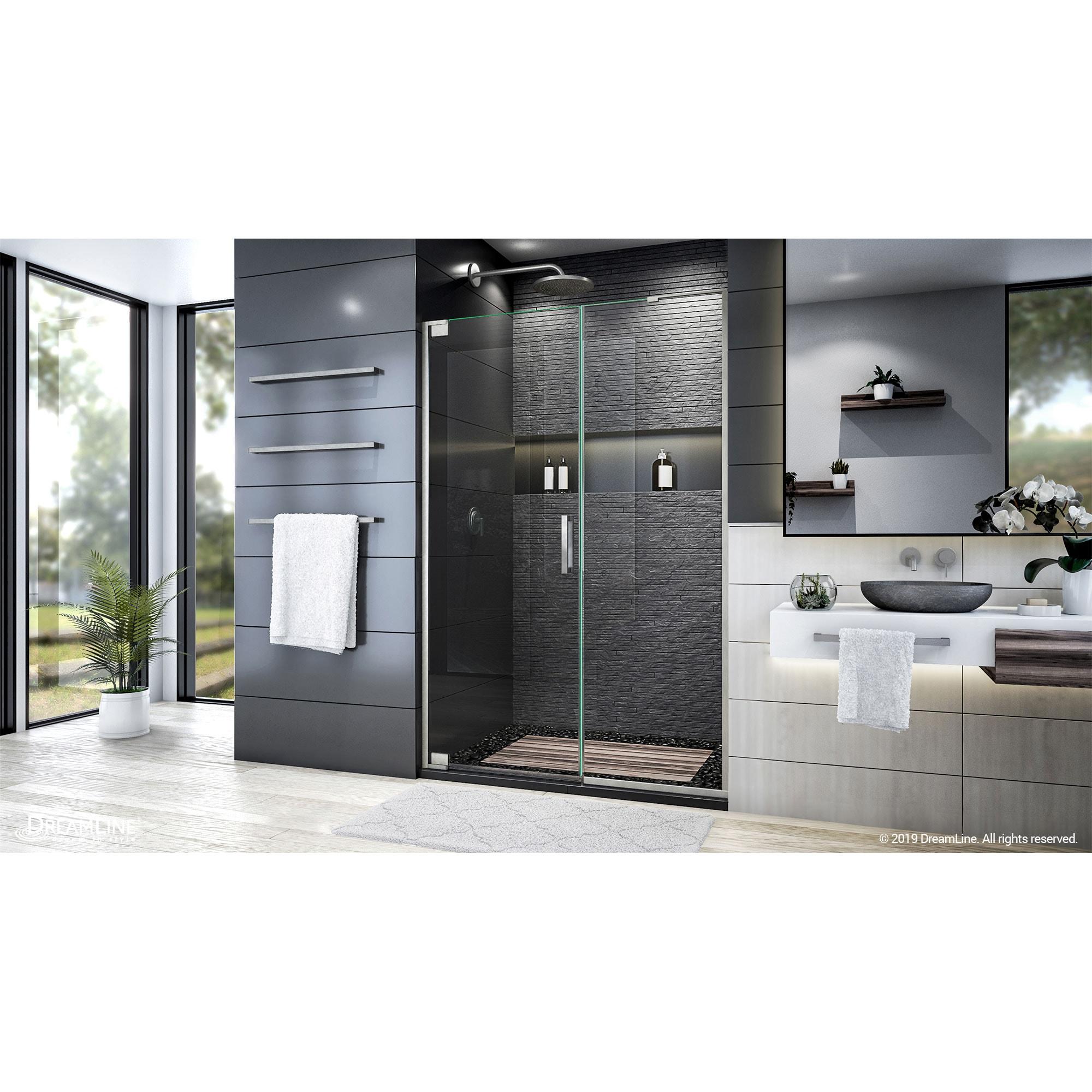 DreamLine Duet Plus 50" - 54" W x 72" H Double Sliding Semi-Frameless Shower Door SHDR-1854720-09