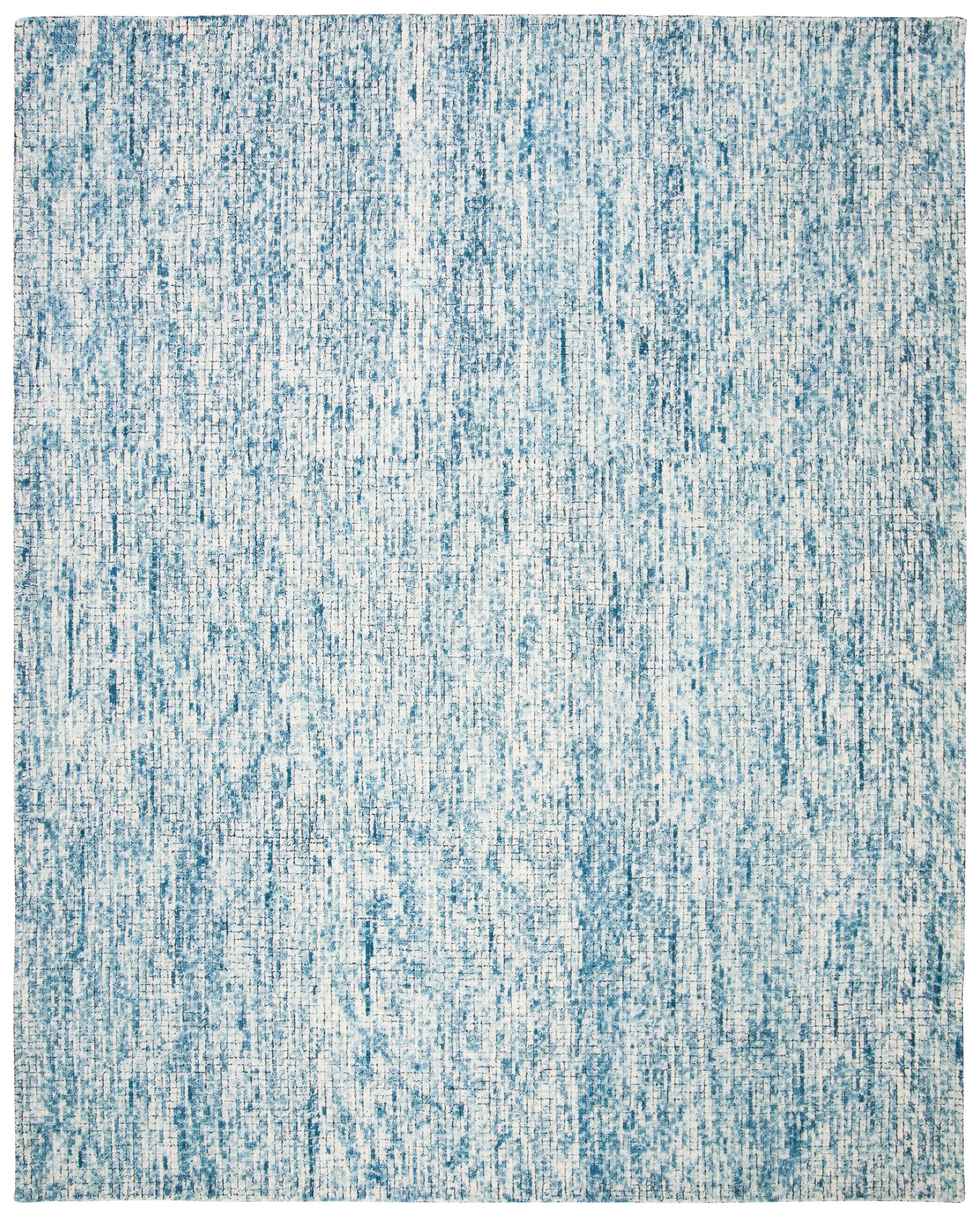 Abstract ABT473 Hand Tufted Area Rug - Ivory/Navy - 8'9"x11'9" - Safavieh.