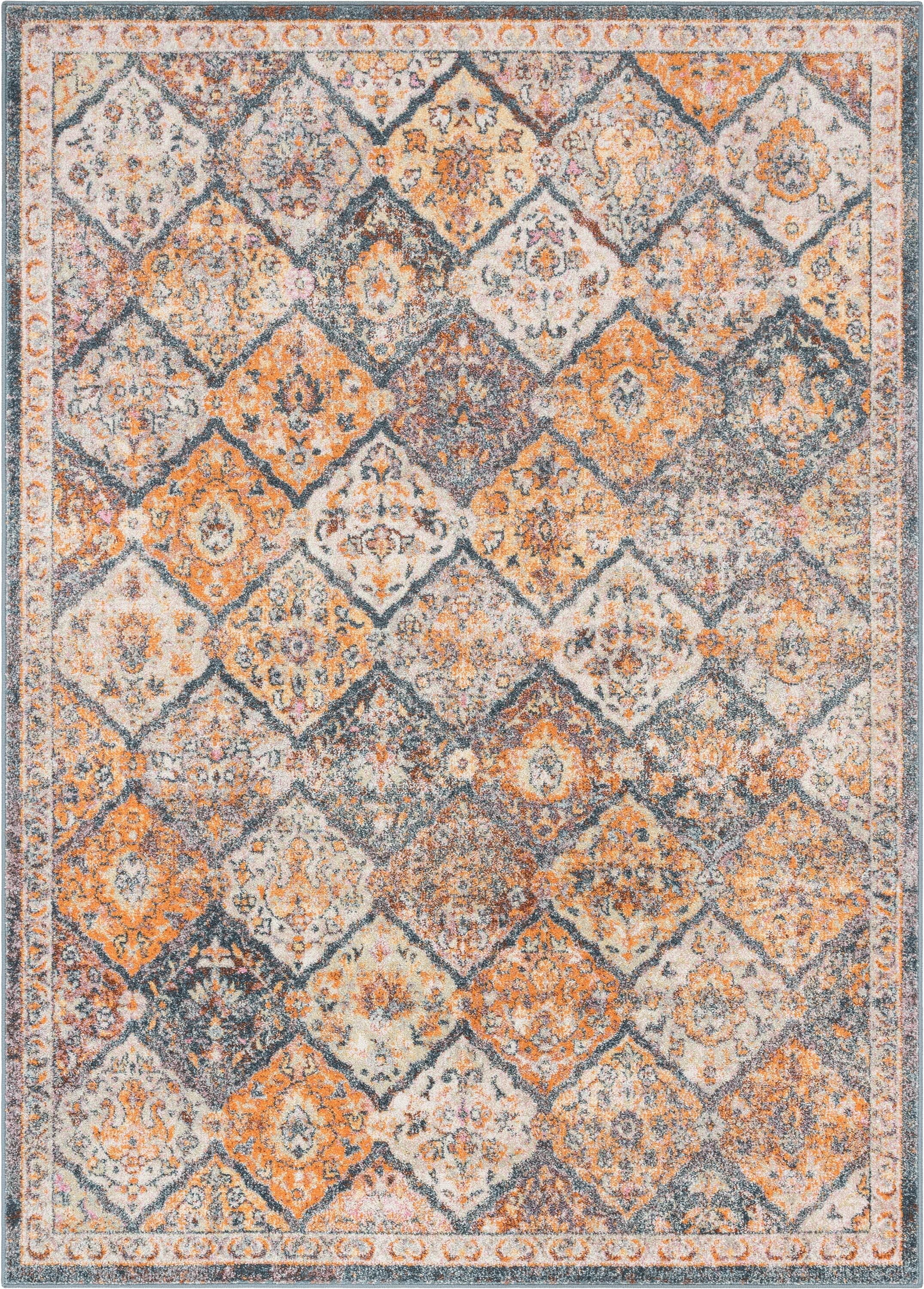 Well Woven Rodeo Oriental Area Rug, 5' x 3', Durable, Longer Lasting Rug, Global Inspired Bohemian Pattern, Super Soft Pile