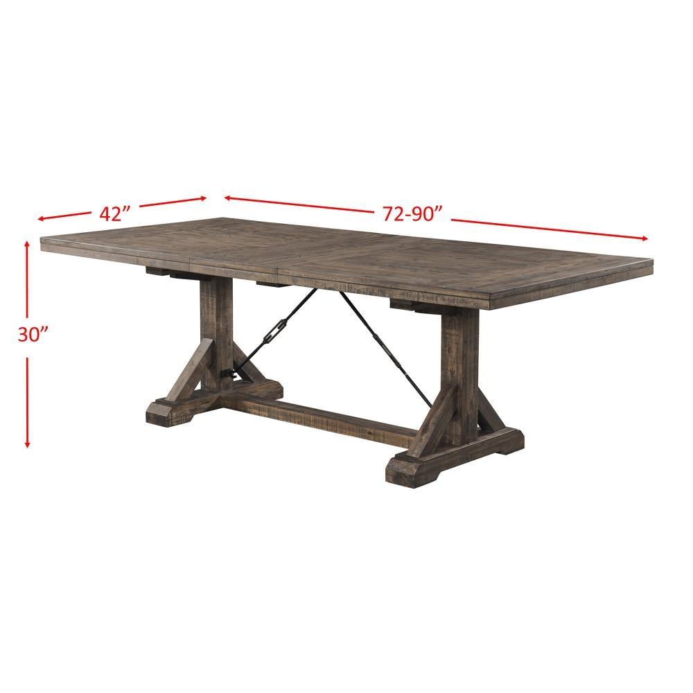 Picket House Furnishings Flynn 7 Piece Dining Set in Walnut