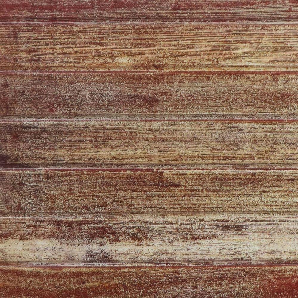 FromPlainToBeautifulInHours Faux Wood Plank Fire Rated Panel 24'' L x 24'' W Textured PVC Drop-In Ceiling Tile (Set of 10)