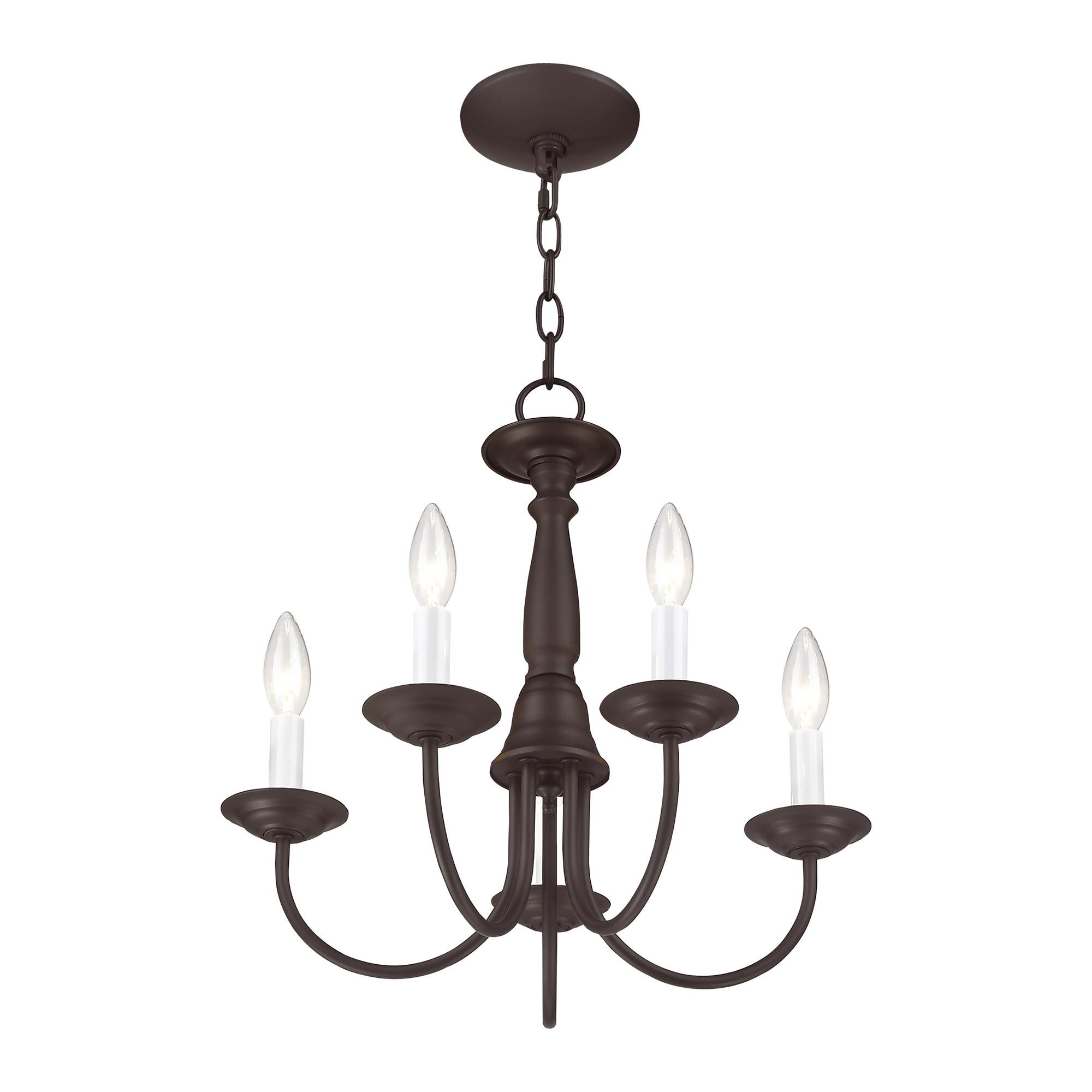 Livex Lighting Home Basics 5 - Light Chandelier in  Bronze