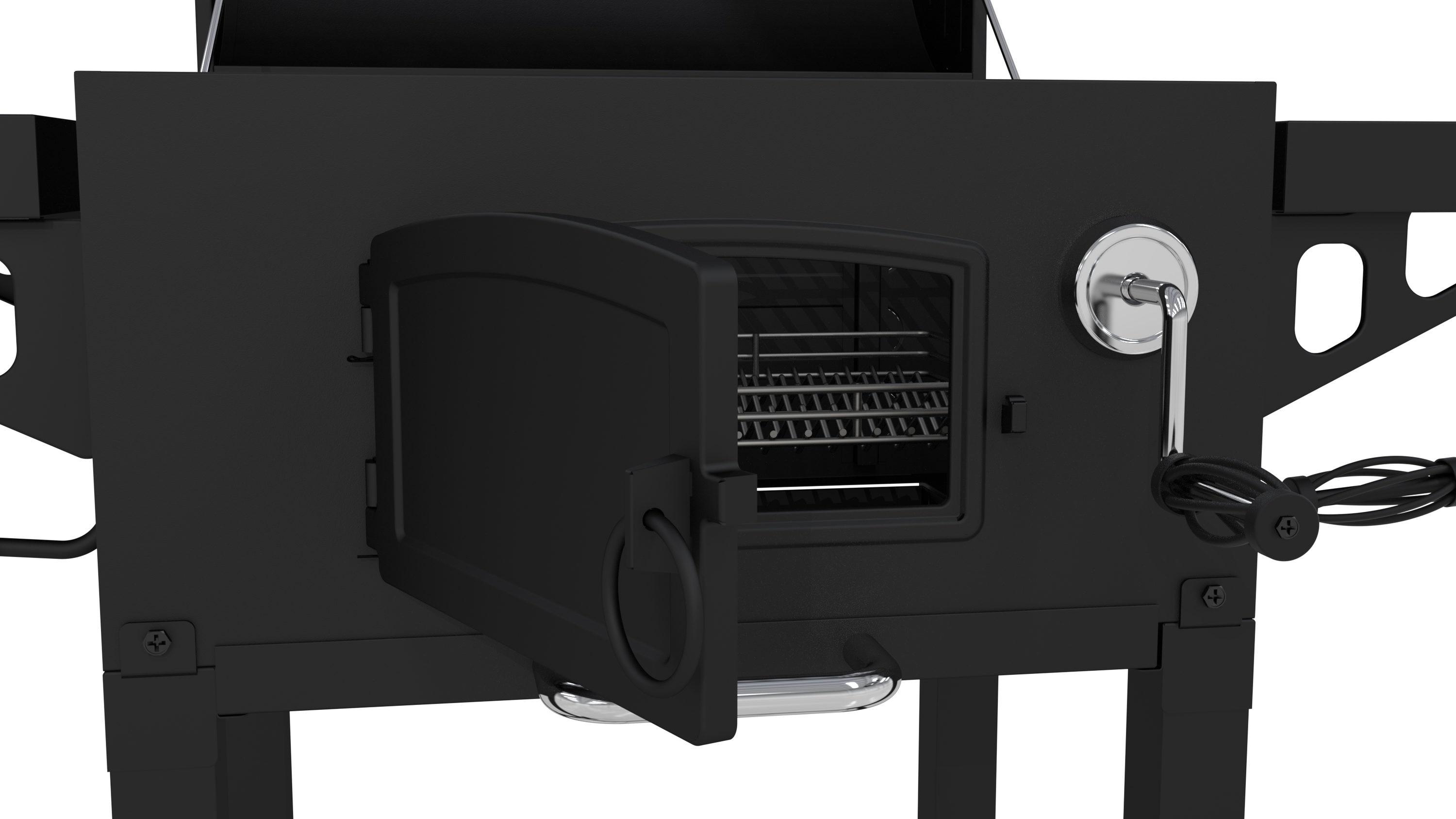 Dyna-Glo 50" Barrel Charcoal Grill with Side Shelves