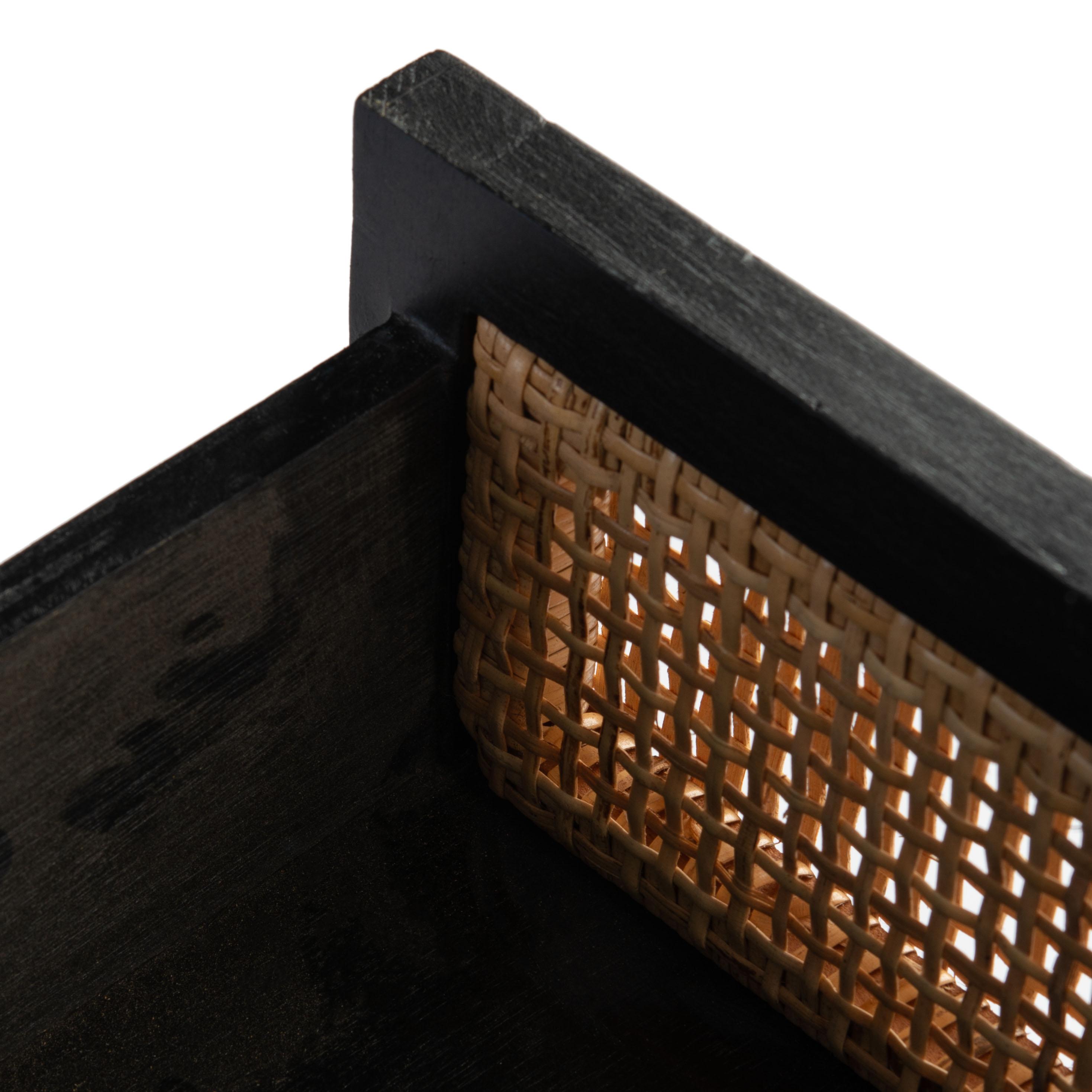 Miya 1 Drawer Nightstand - NST5012 - Black/Natural - Safavieh