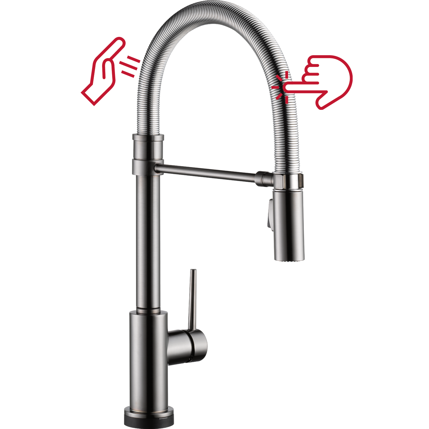 Trinsic Pro Pull Down Touch Single Handle Kitchen Faucet with Accessories
