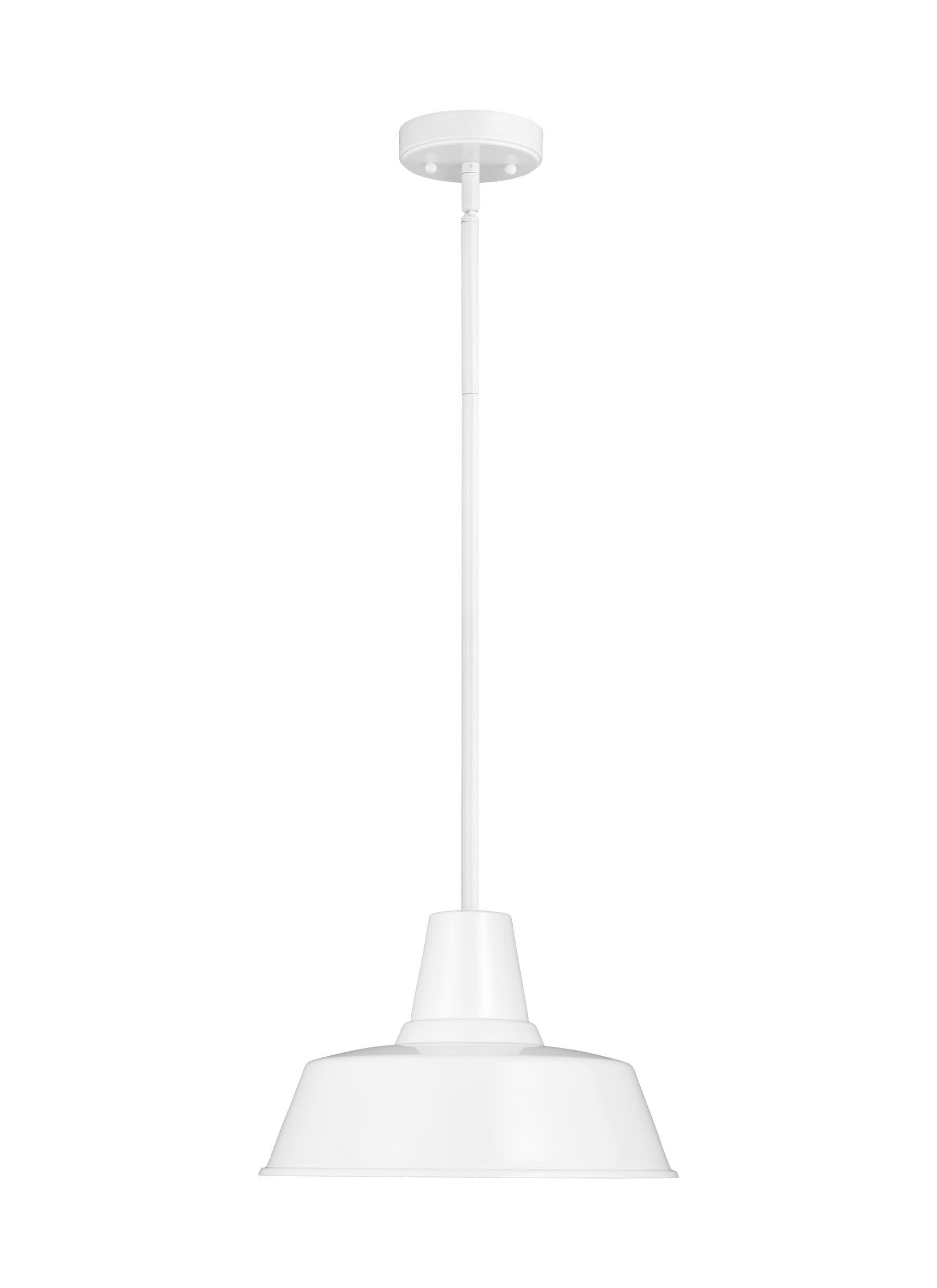 Fisher Outdoor Pendant Light - White / 14" Dia