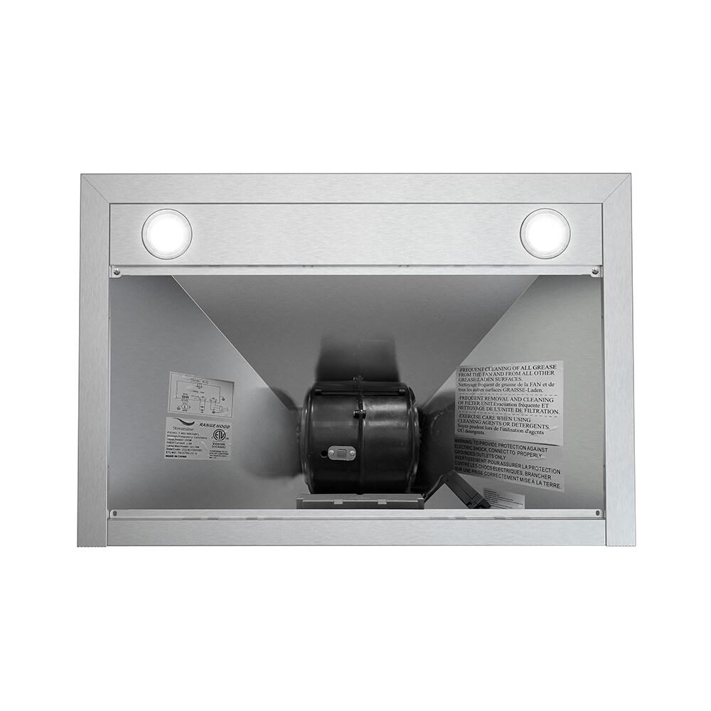 Streamline Francesco 30" 350 Cubic Feet Per Minute Ducted Wall Mount Range Hood with Baffle Filter and Light Included