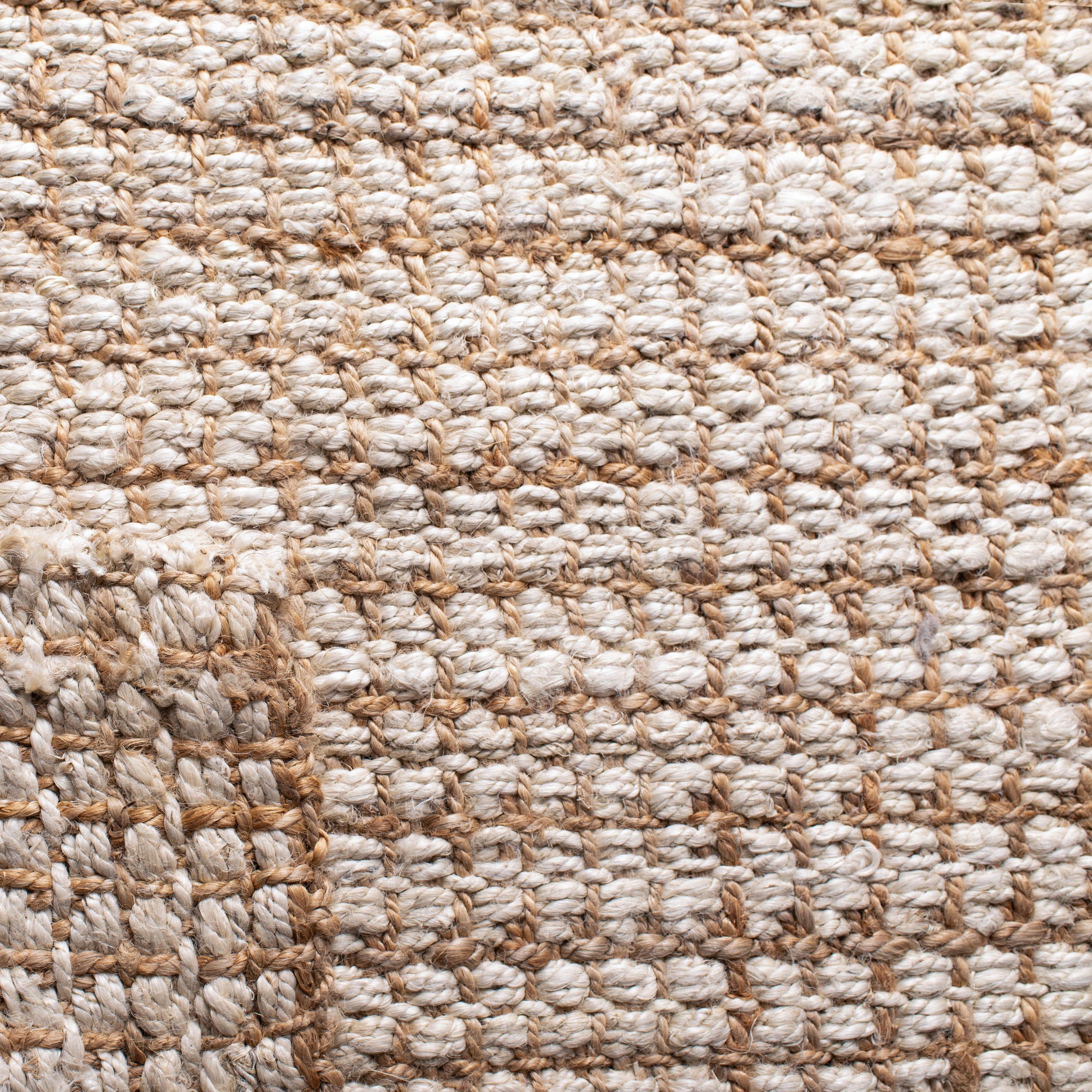 Natural Fiber NF186 Hand Loomed Area Rug - Ivory/Light Brown - 7'x7' - Safavieh.