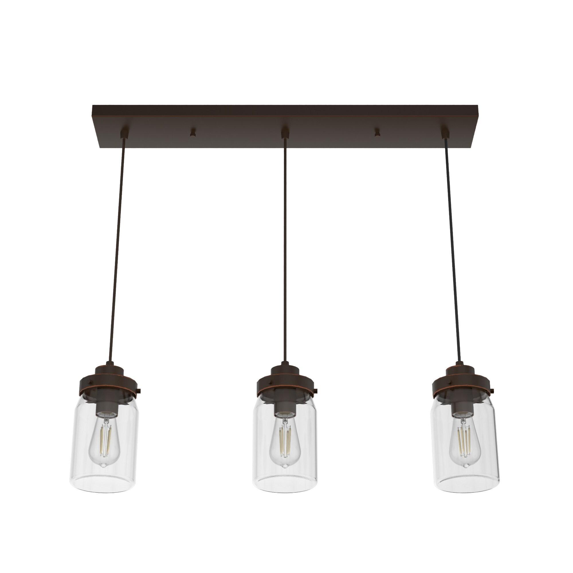 Devon Park 3 - Light Kitchen Island Linear Pendant