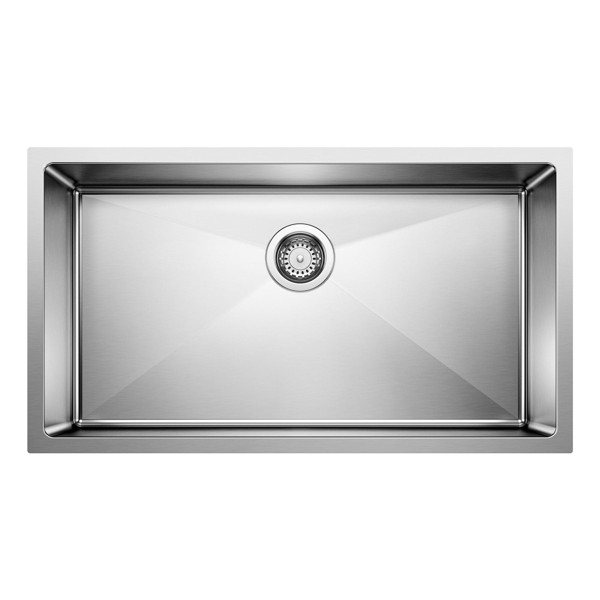 Quatrus 32" L x 18'' W Single Bowl Stainless Steel Undermount Kitchen Sink