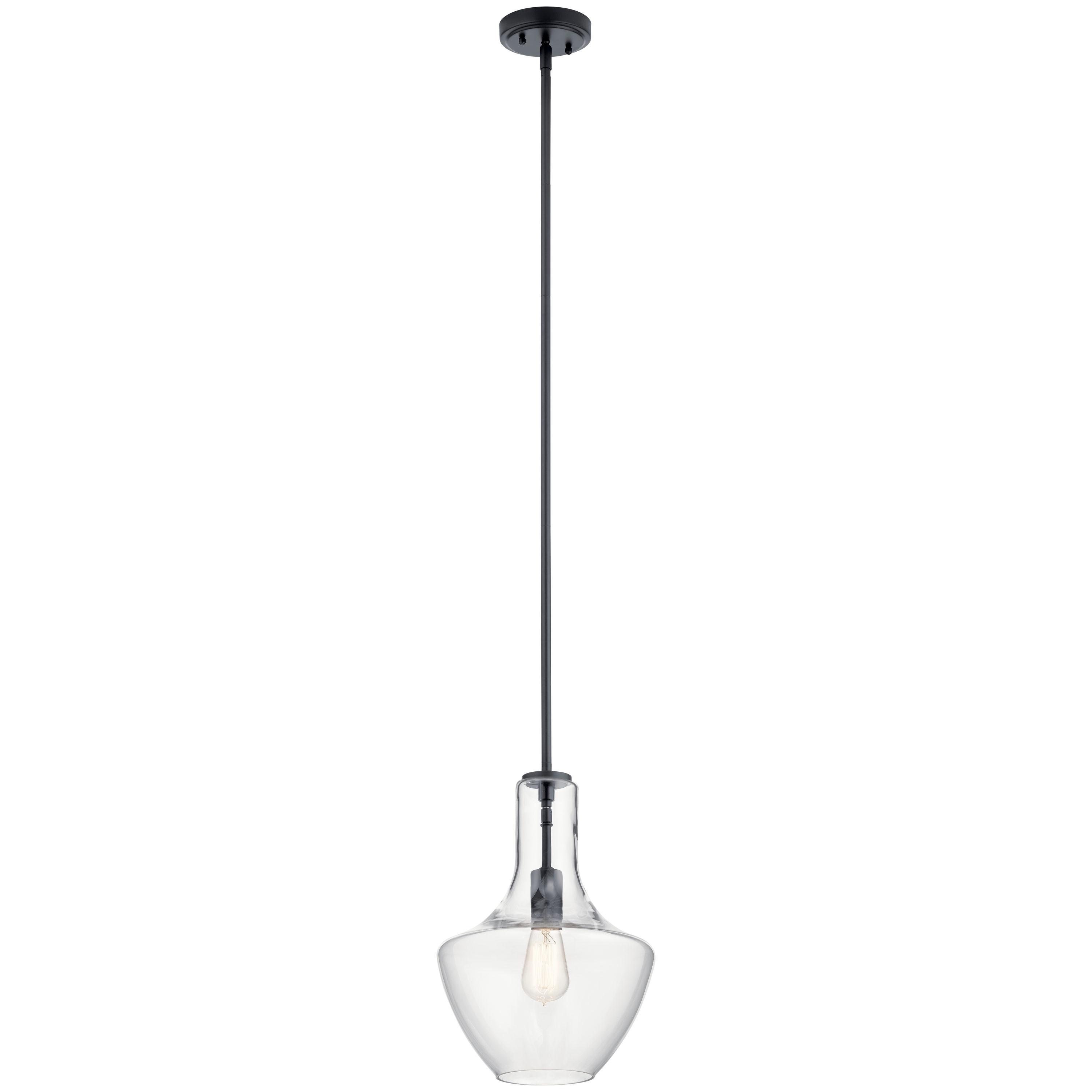 Kichler Lighting Everly 1 - Light Pendant in  Black