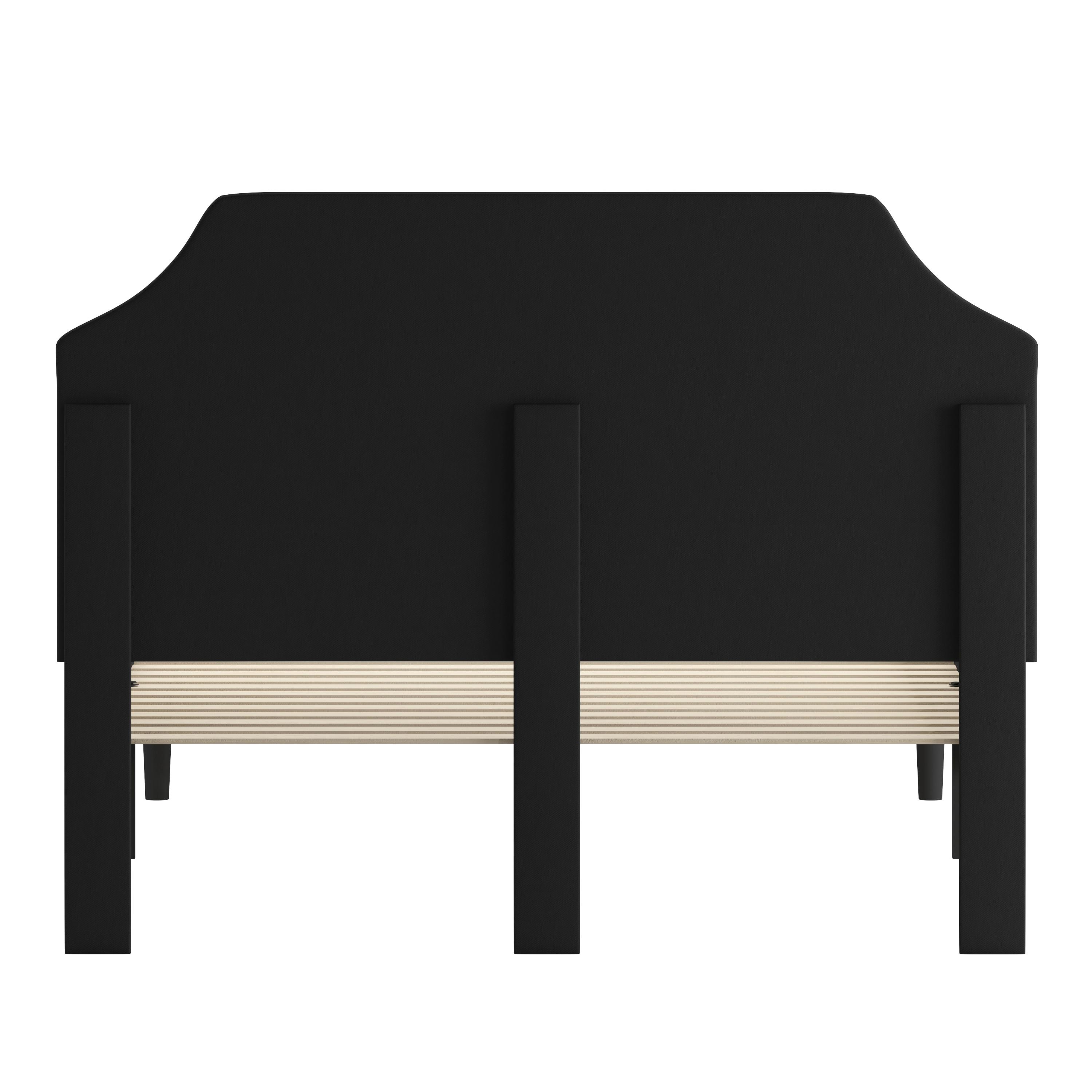Flash Furniture Brighton Queen Size Tufted Upholstered Platform Bed in Black Fabric