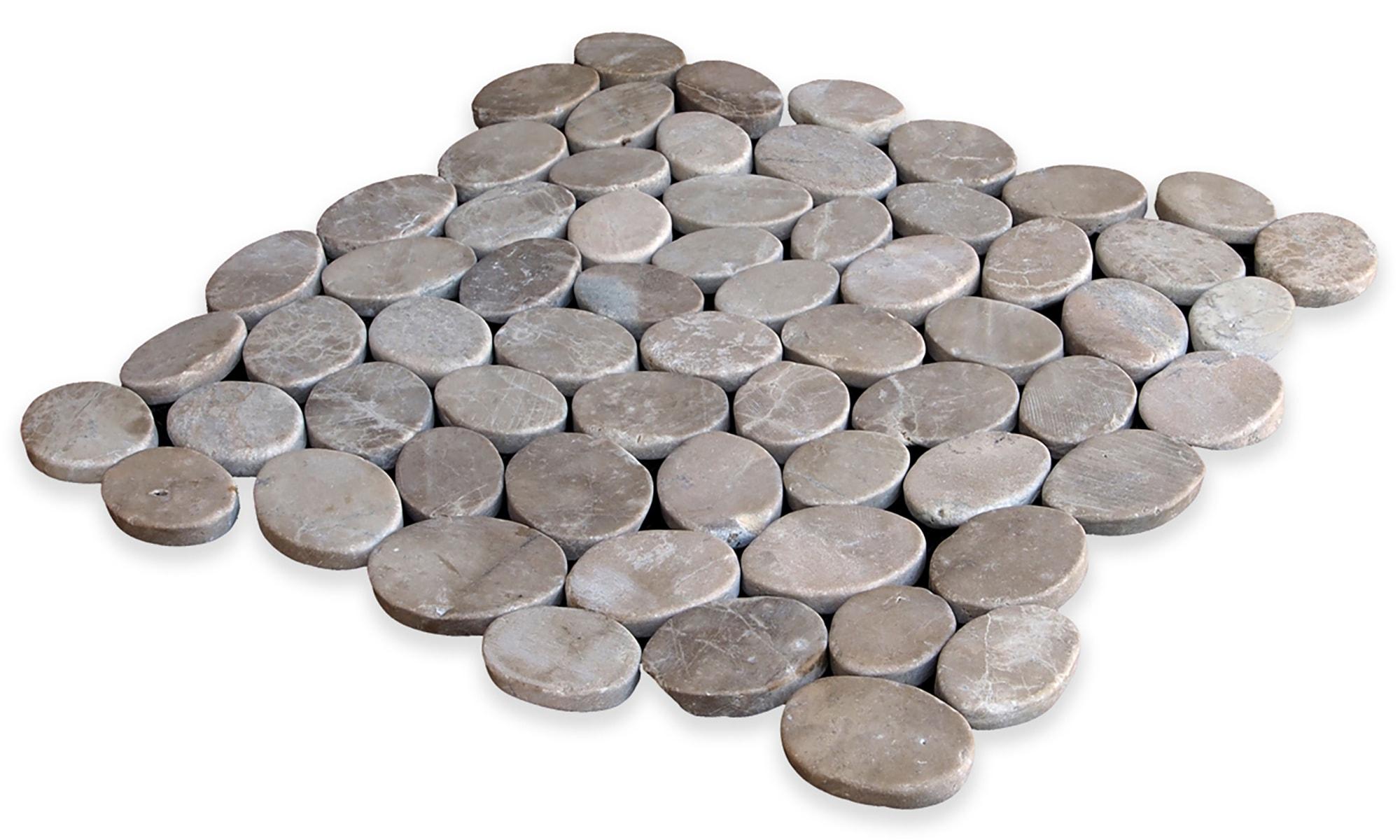 Cruz Bay Studio Natural Stone Pebbles Mosaic Wall & Floor Tile