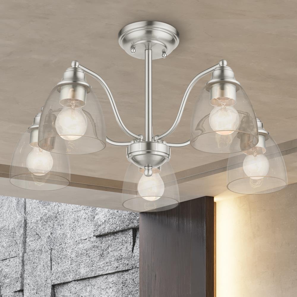 Livex Lighting Montgomery 5 - Light Chandelier in  Brushed Nickel