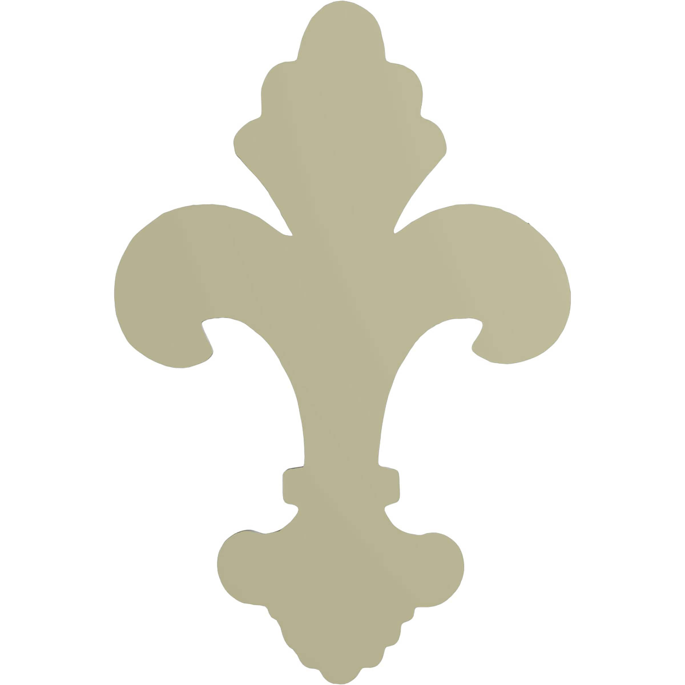 Ekena Millwork 4"W x 6"H x 5/8"P Fleur-de-lis Large Onlay