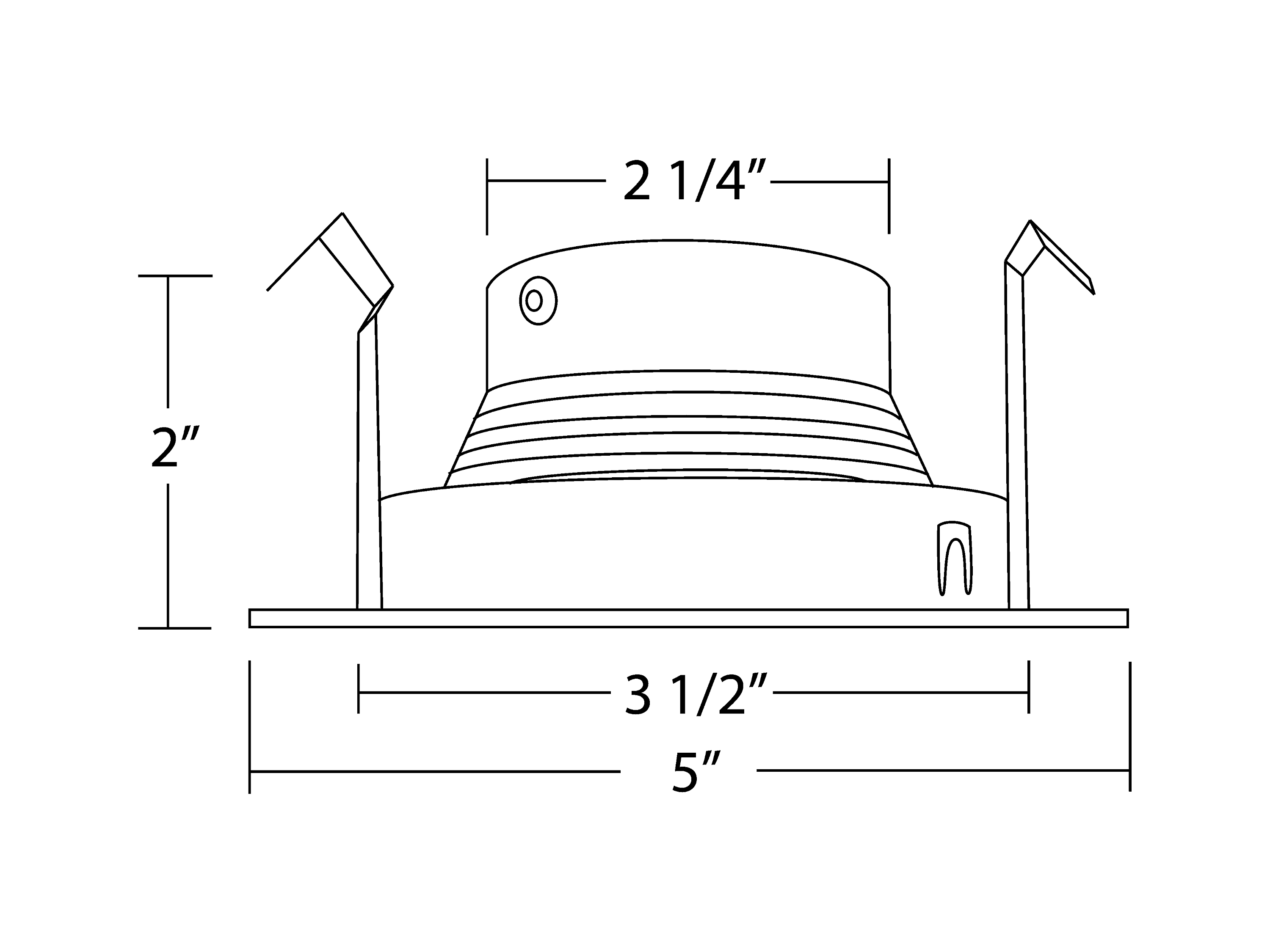 4'' Baffle Recessed Trim