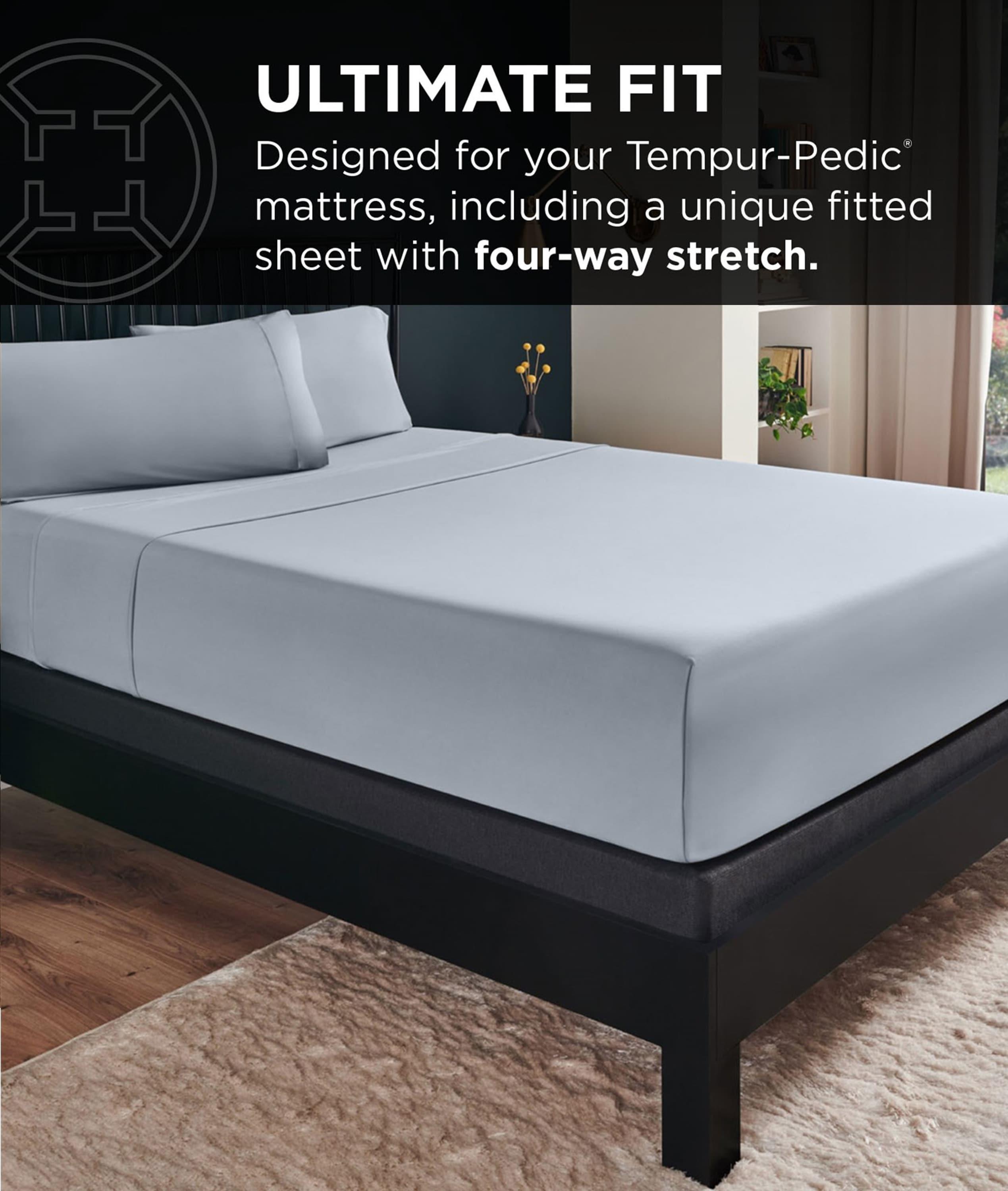 Tempur-Pedic Tempur Luxe Egyptian Cotton Sheet Set Sleepy Blue - King, Adult