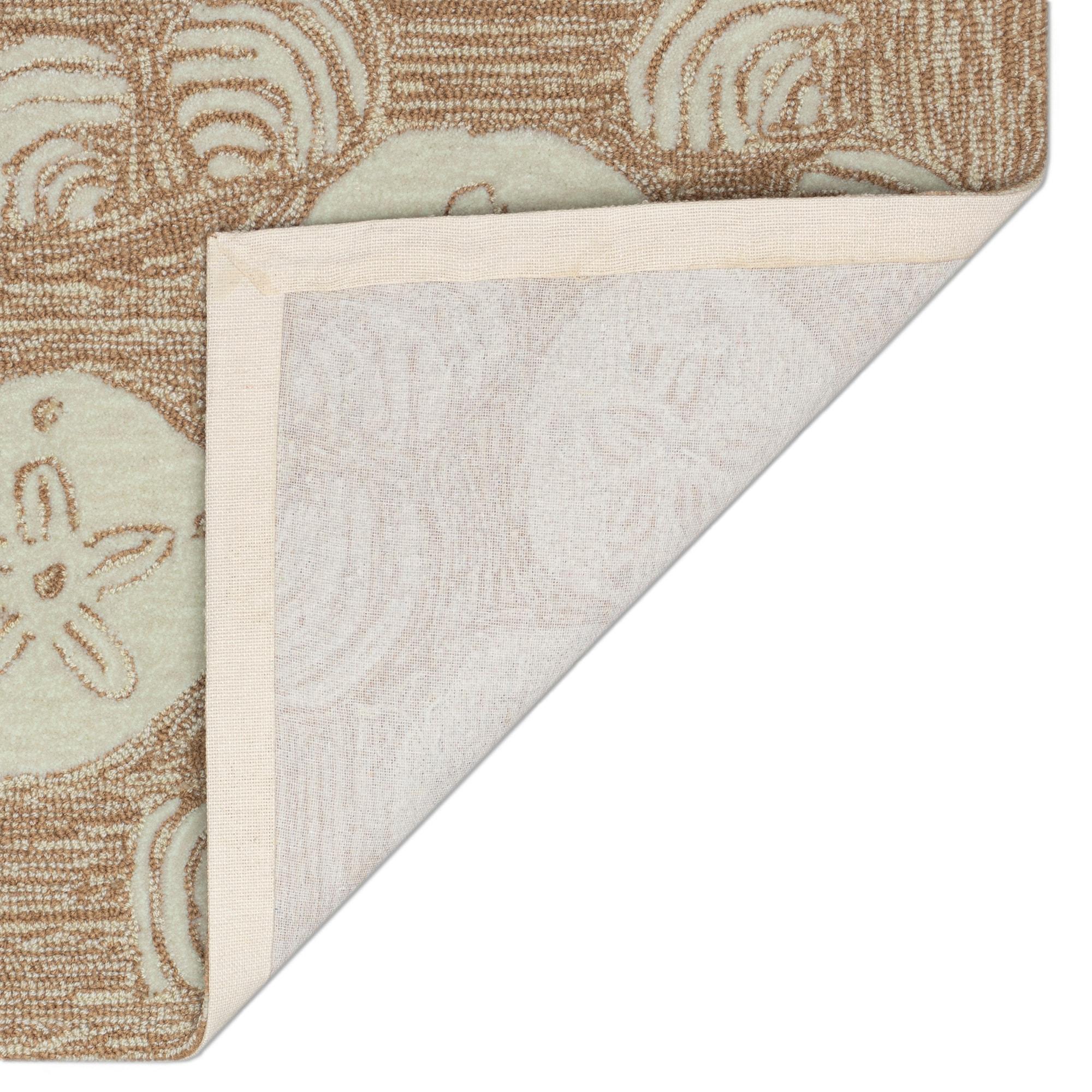 Liora Manne Frontporch Shell Toss Indoor/Outdoor Rug Natural 1'8" x 2'6"