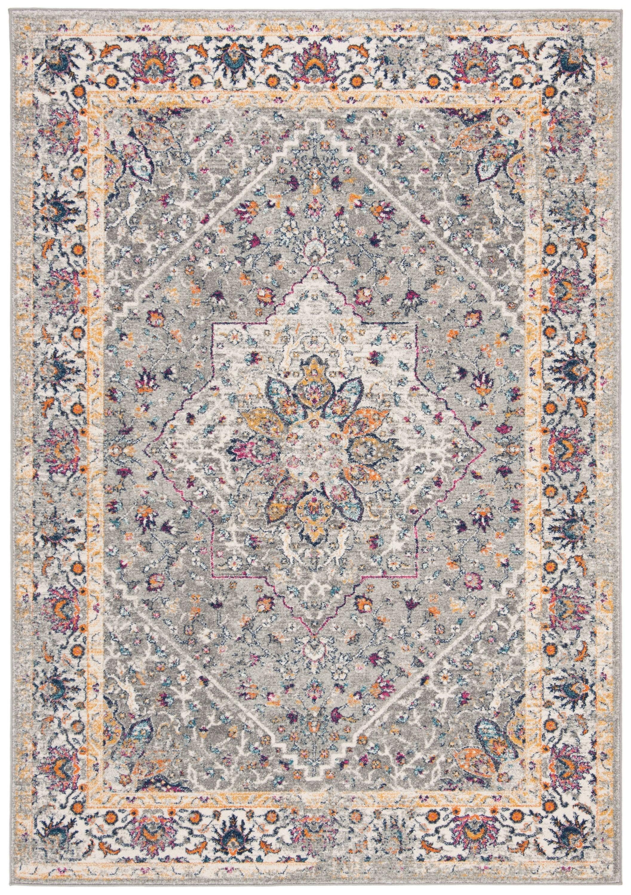 SAFAVIEH Evoke Gracelyn Floral Area Rug, Grey, 4' x 6'