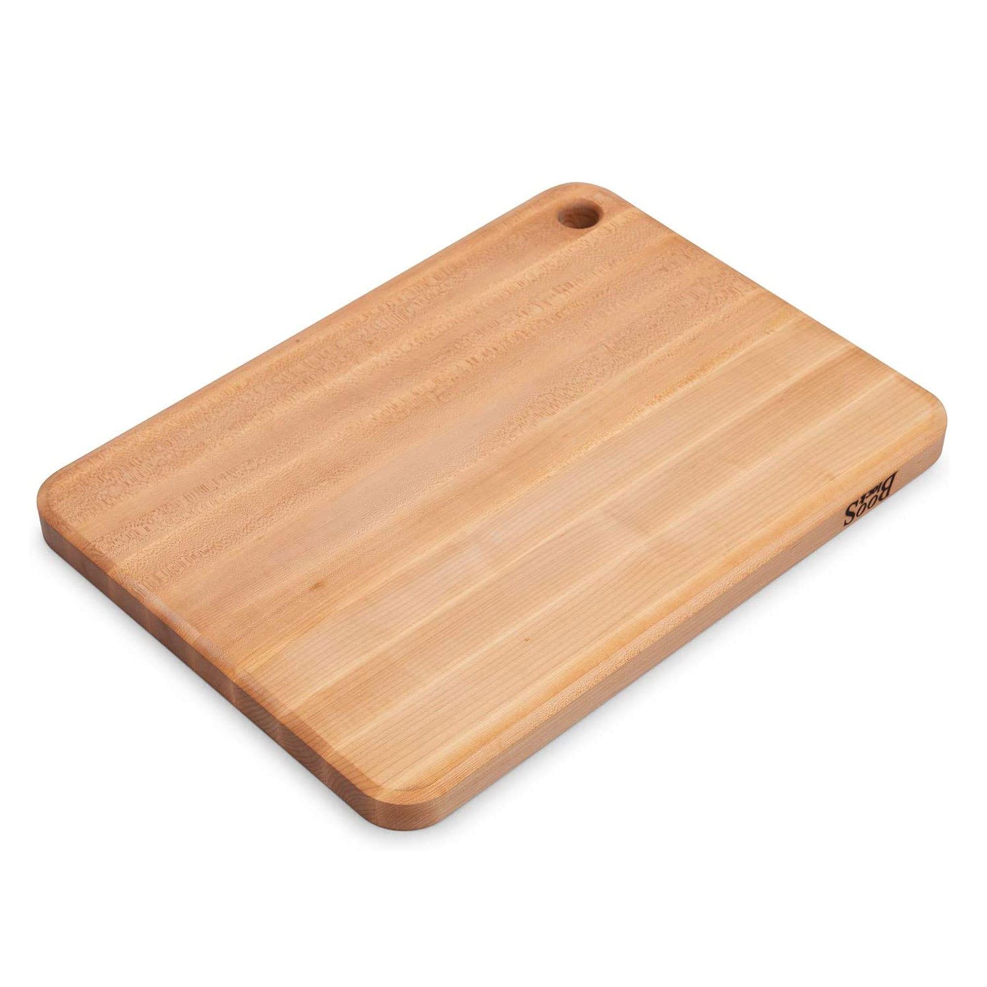 John Boos Boos Block Prestige Series Large Reversible Wood Cutting Board, 1.25-Inch Thickness, 22" x 16" x 1 1/4", Maple