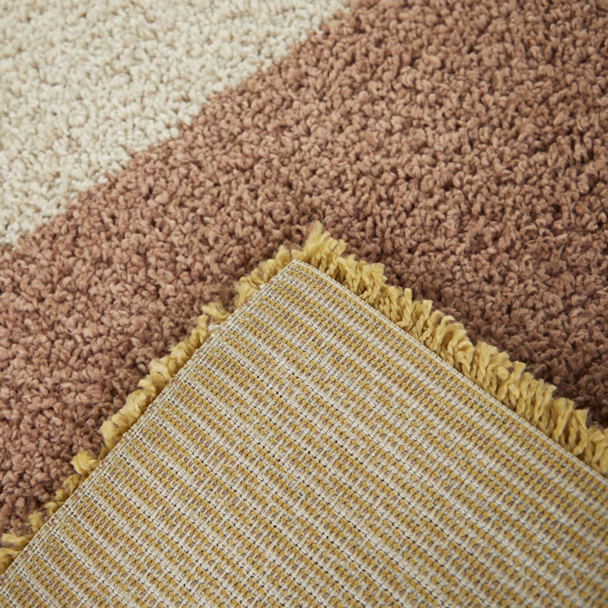 5'3"x7' Merril Mid-Century Modern Geometric Rug Pink - Balta Rugs: Indoor Shag, Fade & Stain-Resistant, OEKO-TEX Certified