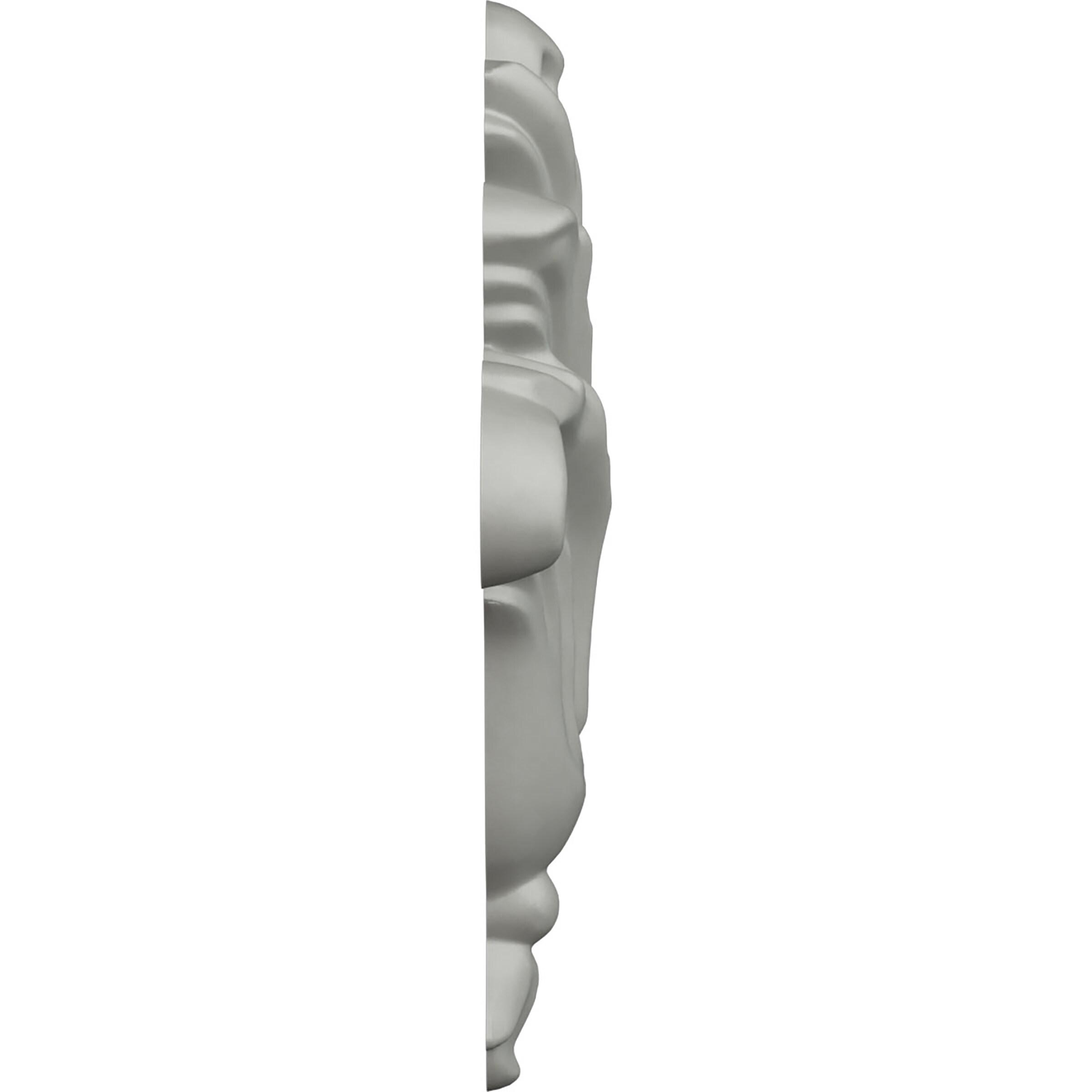 Small Primed Polyurethane Foliage Onlay Accent Piece
