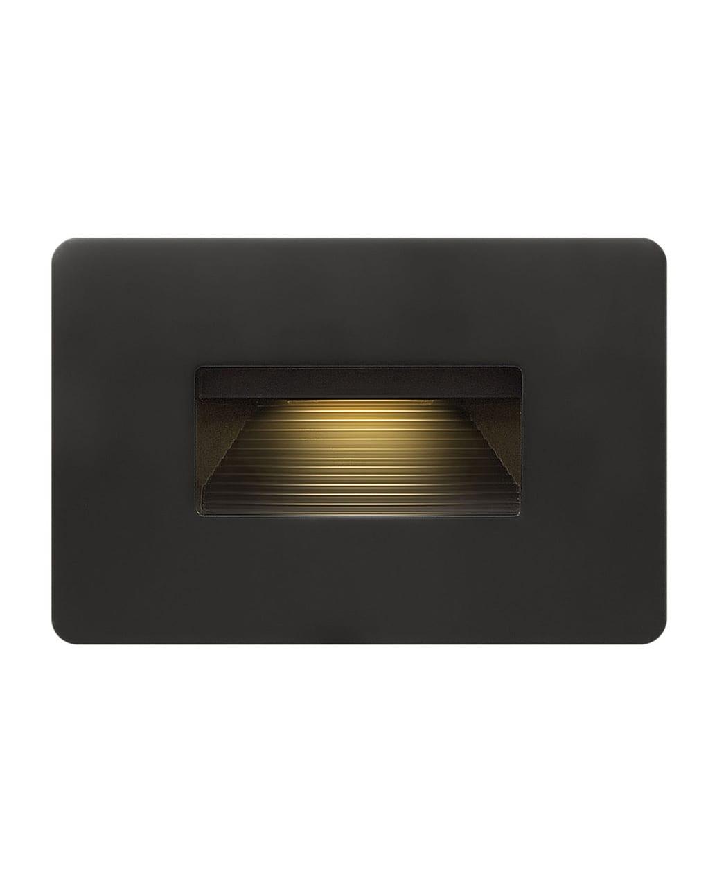 Hinkley Luna Satin Black Low Voltage Integrated LED Step Light