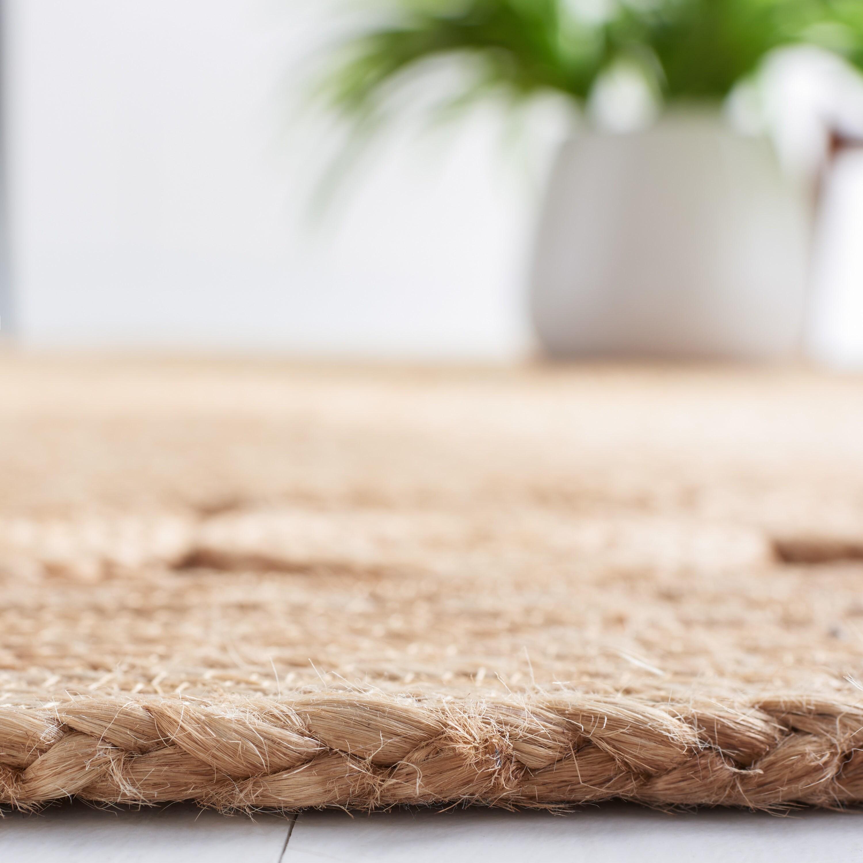 Natural Fiber NFB247 Hand Woven Area Rug - Natural - 8' round - Safavieh.