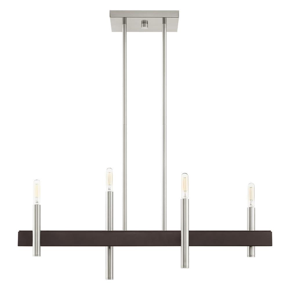 4 - Light Kitchen Island Modern Linear Chandelier