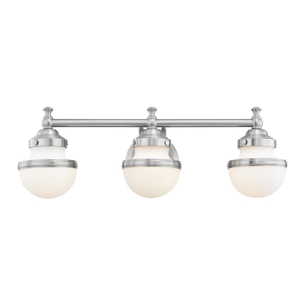 Livex Lighting Oldwick 3 - Light Vanity in  Brushed Nickel