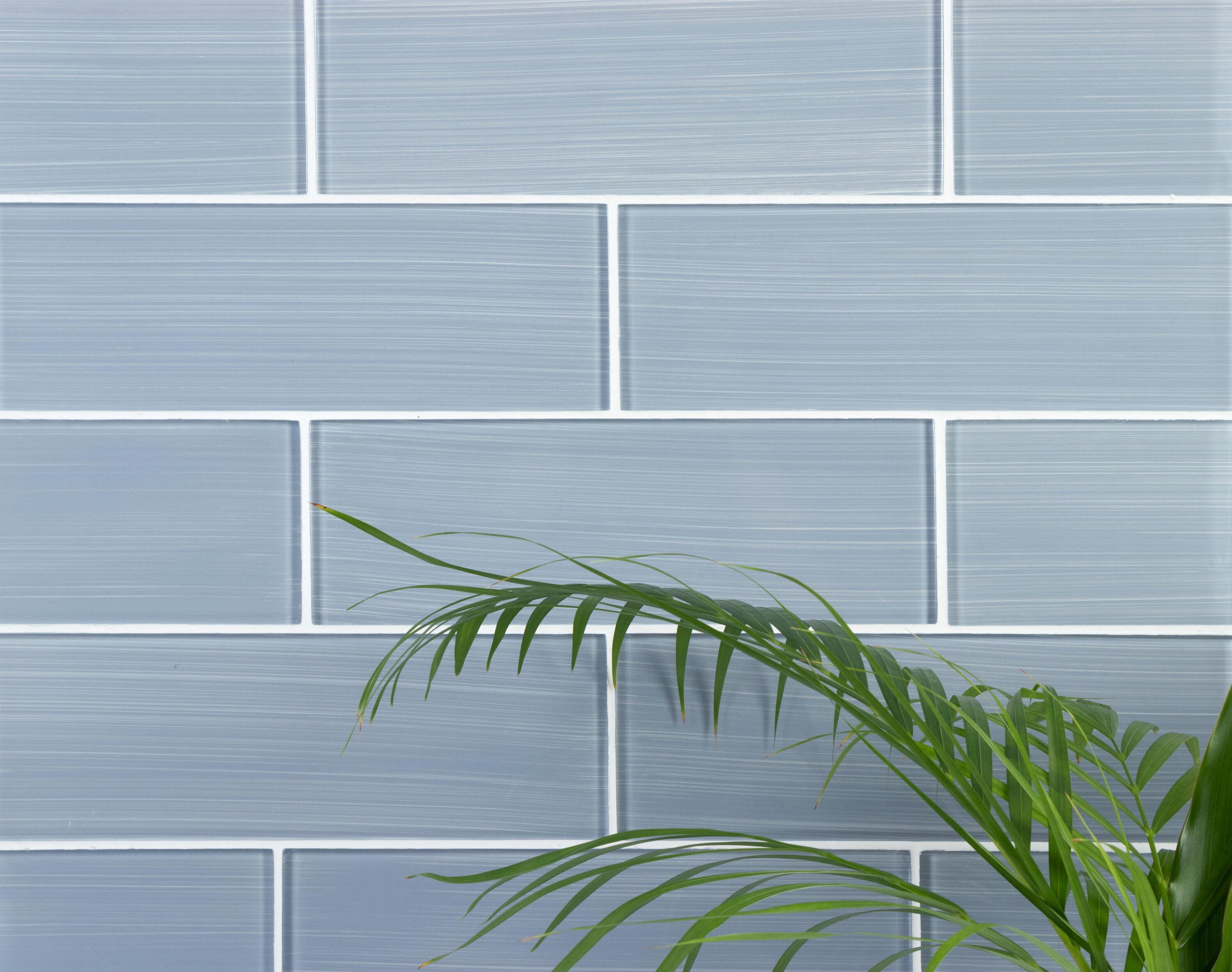 Premium Hand Painted 4" x 12" Straight Edge Glass Subway Tile